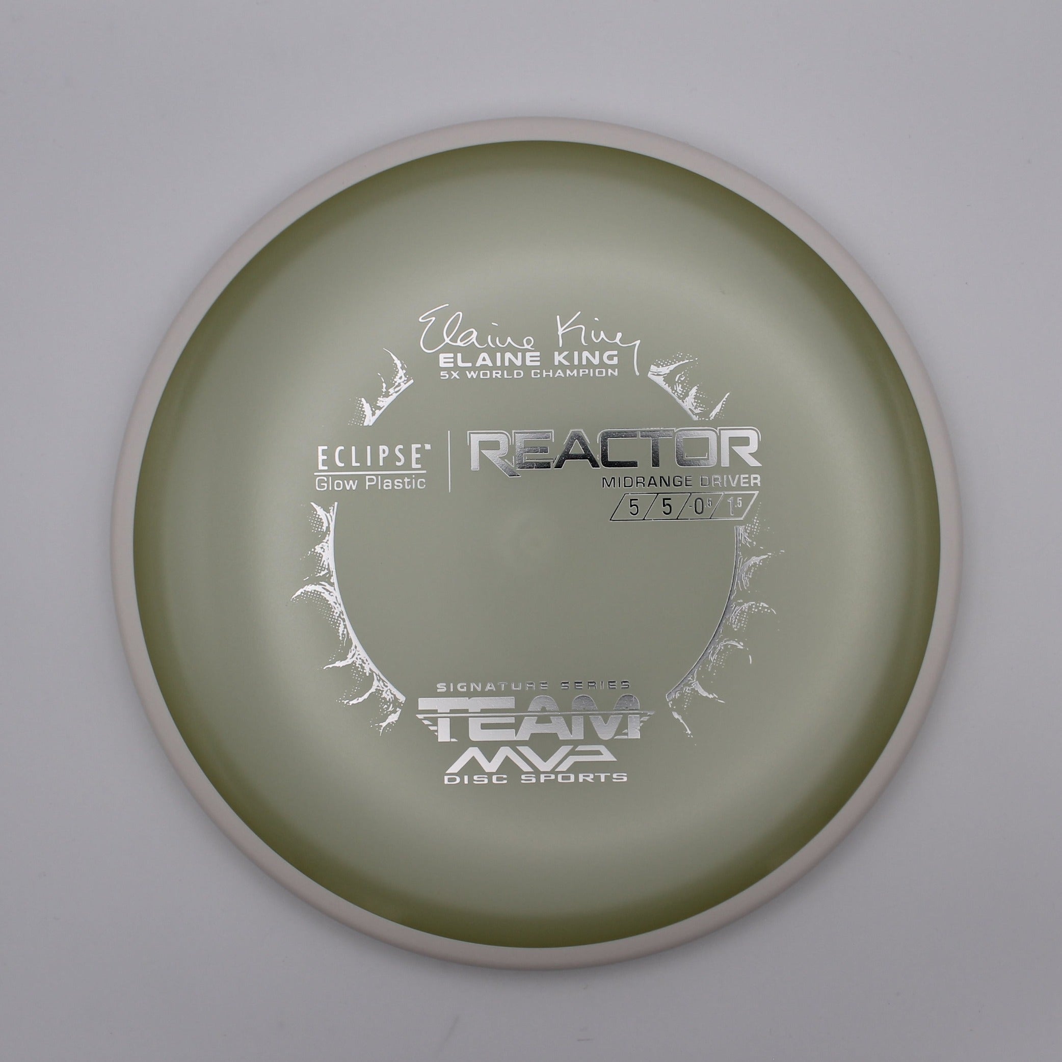 MVP Midrange Reactor Eclipse Glow Plastic | Elaine King 5x World Champion Signature Series