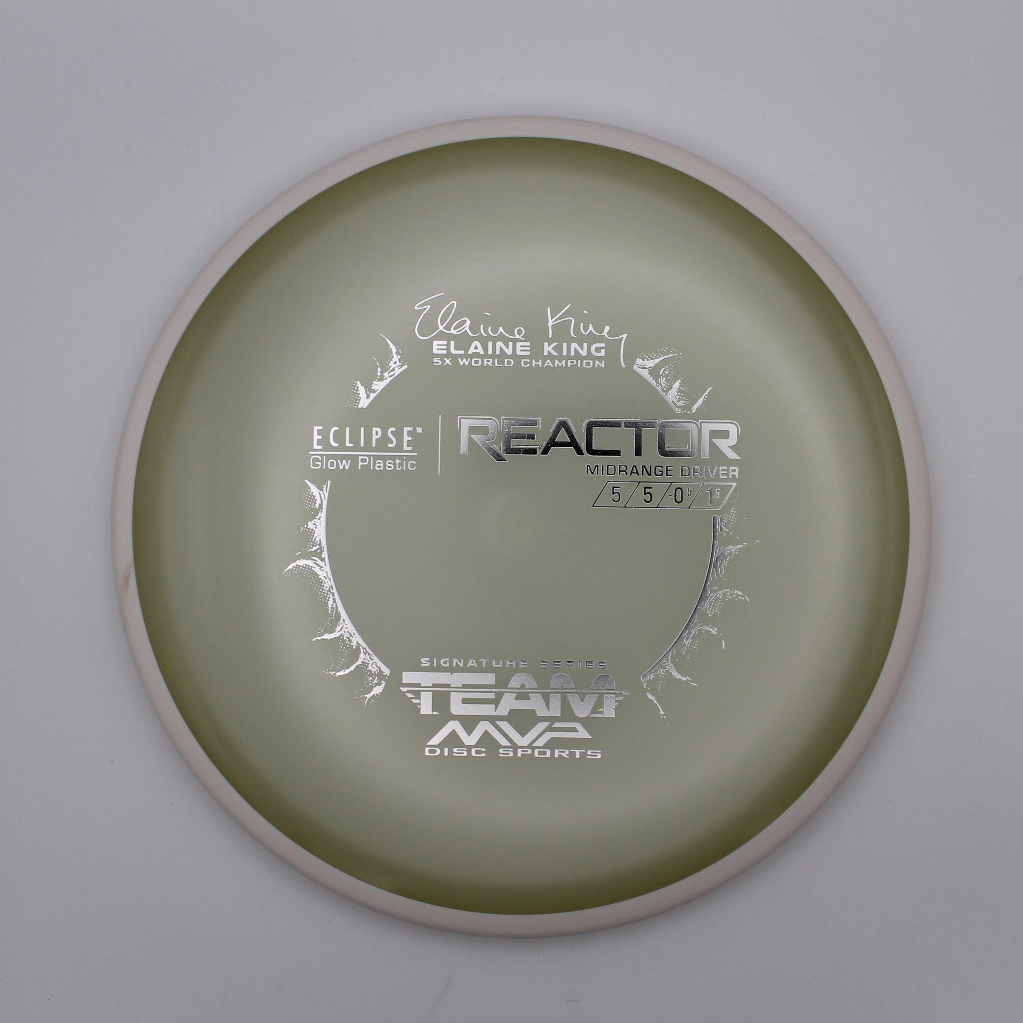 MVP Midrange Reactor Eclipse Glow Plastic | Elaine King 5x World Champion Signature Series