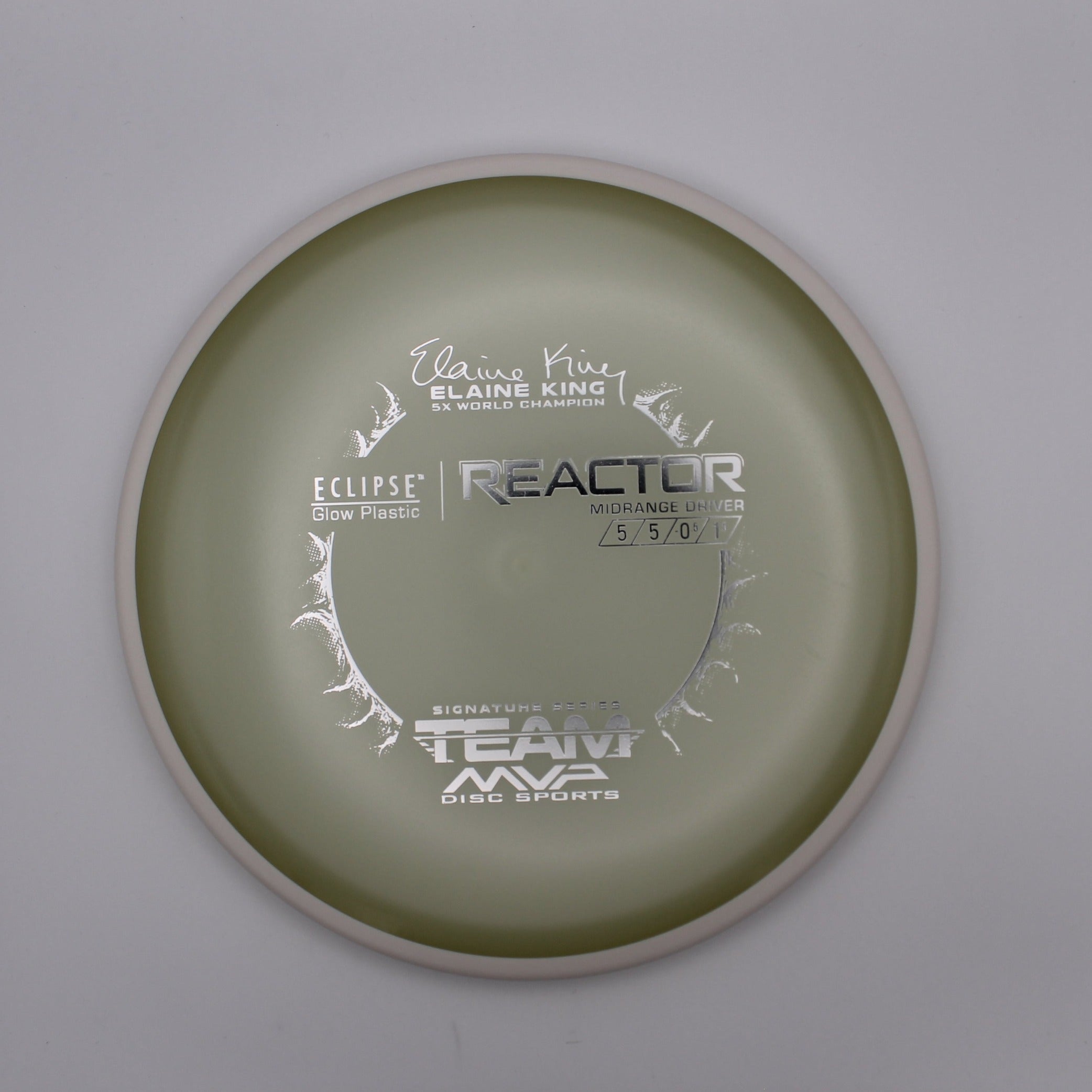 MVP Midrange Reactor Eclipse Glow Plastic | Elaine King 5x World Champion Signature Series