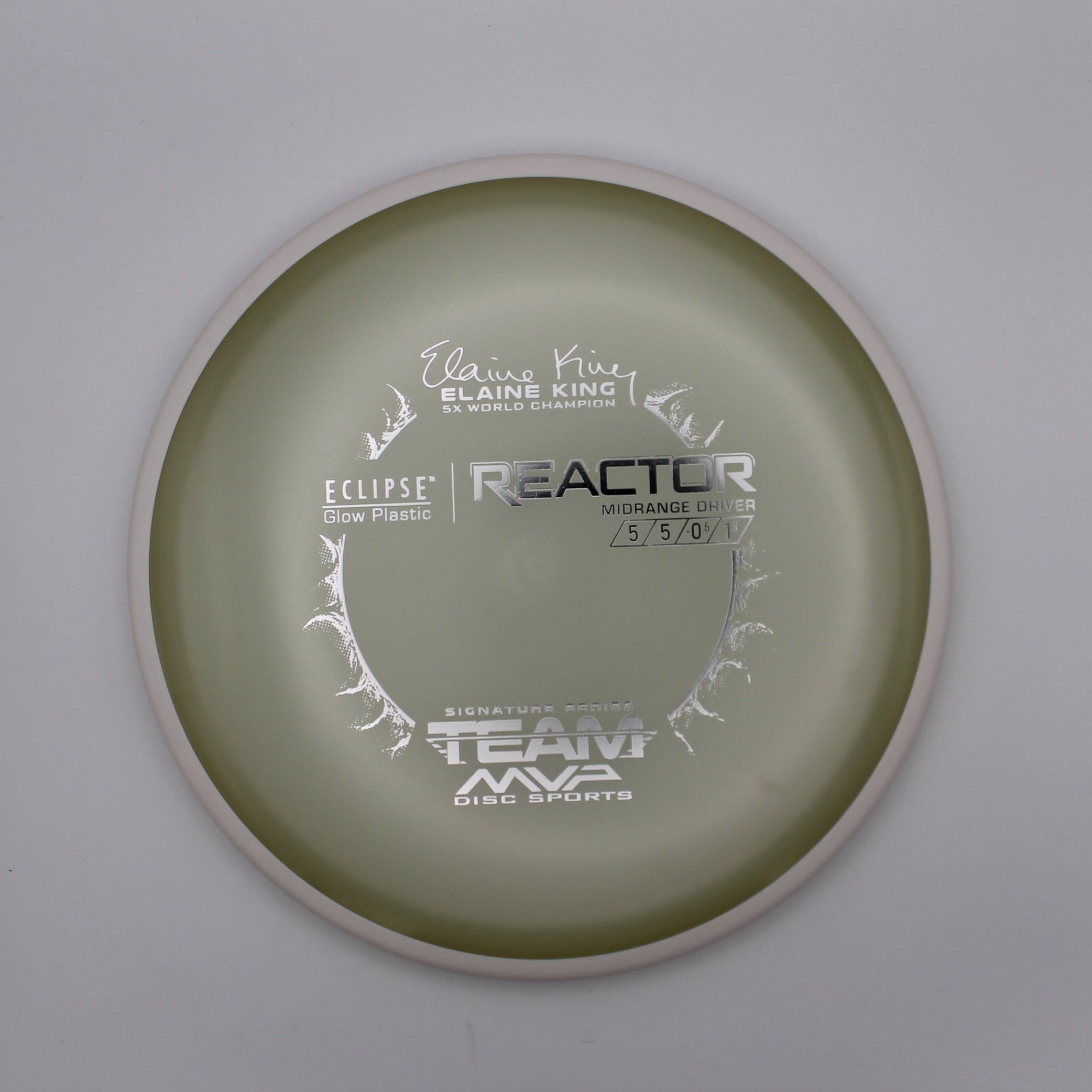 MVP Midrange Reactor Eclipse Glow Plastic | Elaine King 5x World Champion Signature Series