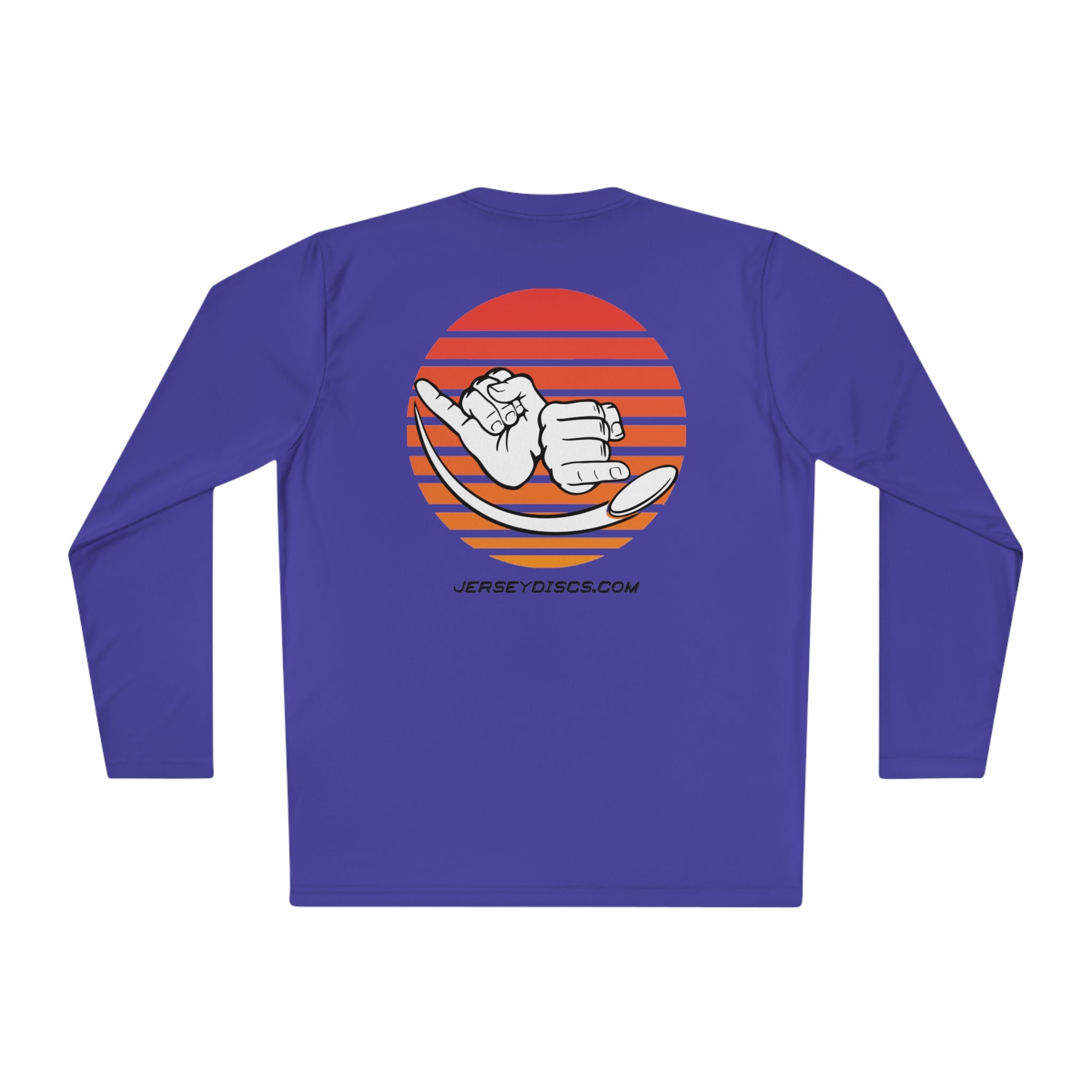 Jersey Discs Sunset Logo Unisex Lightweight Long Sleeve Tee