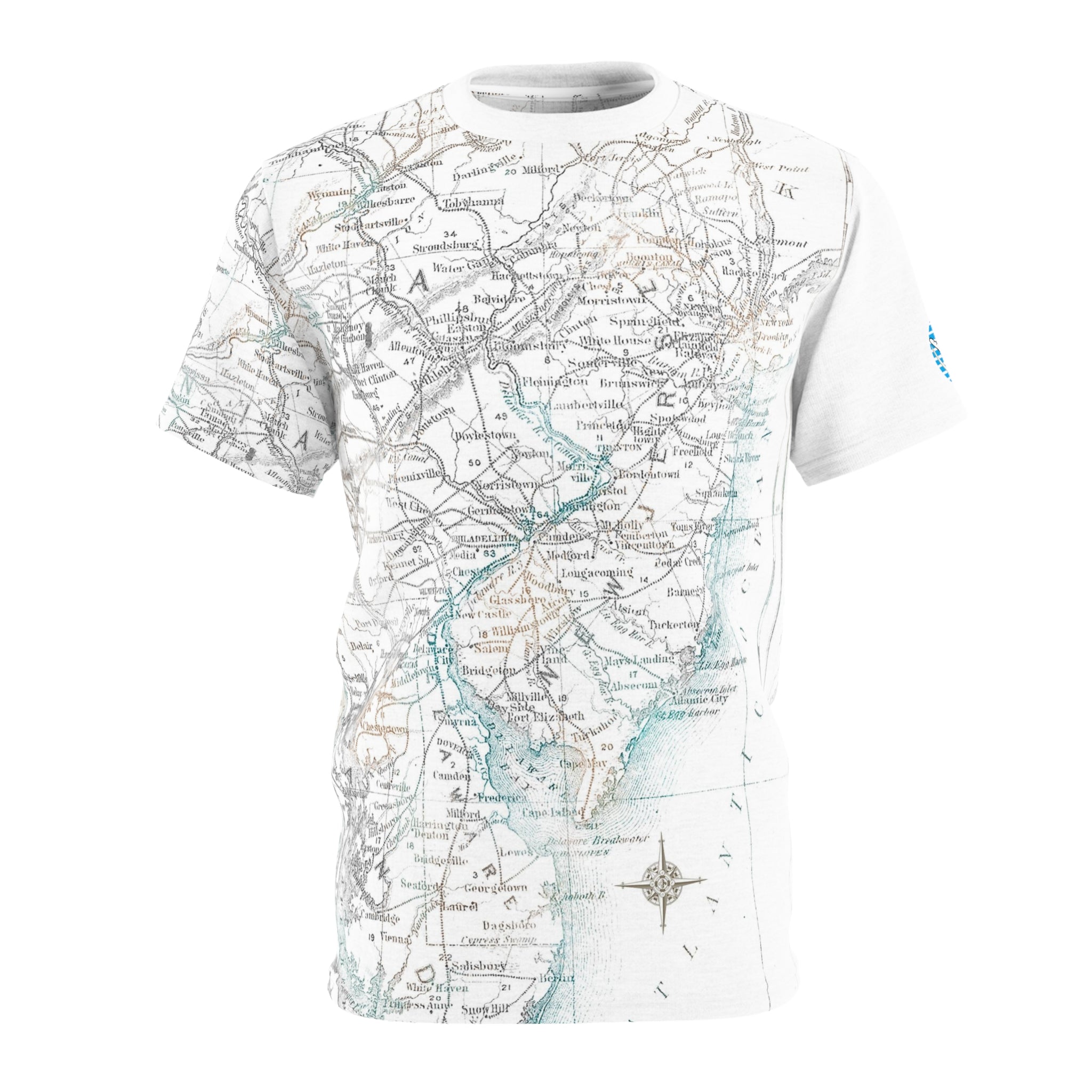 Jersey Discs Map Sublimation Unisex Cut & Sew Tee