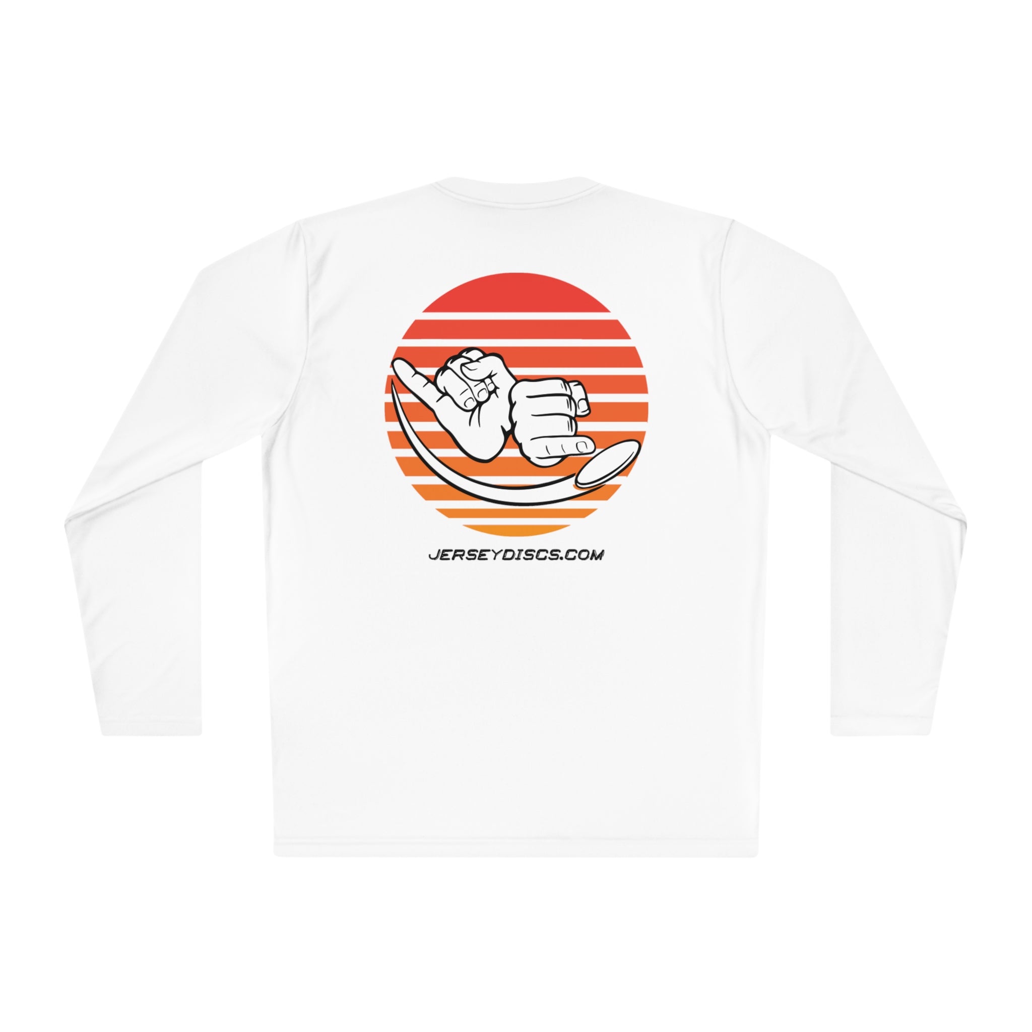 Jersey Discs Sunset Logo Unisex Lightweight Long Sleeve Tee