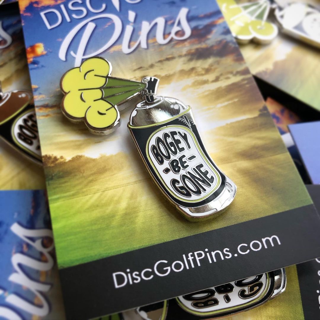 Disc Golf Pins | Bogey-Be-Gone Spray Disc Golf Pin