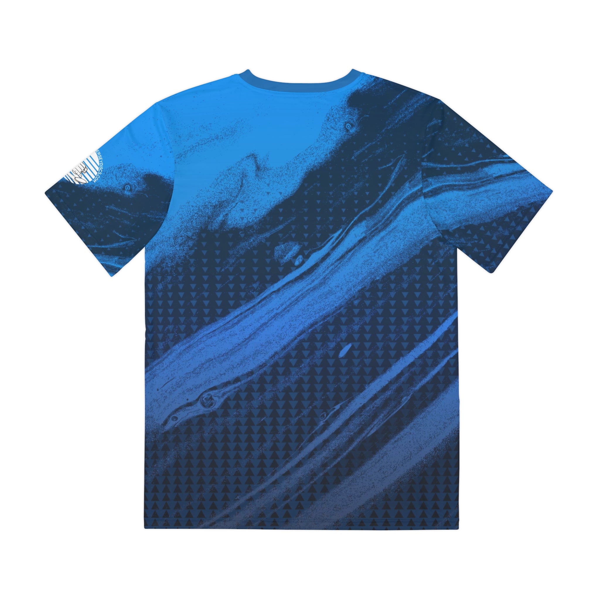 Jersey Discs Blue Water Sublimation Men's Polyester Tee