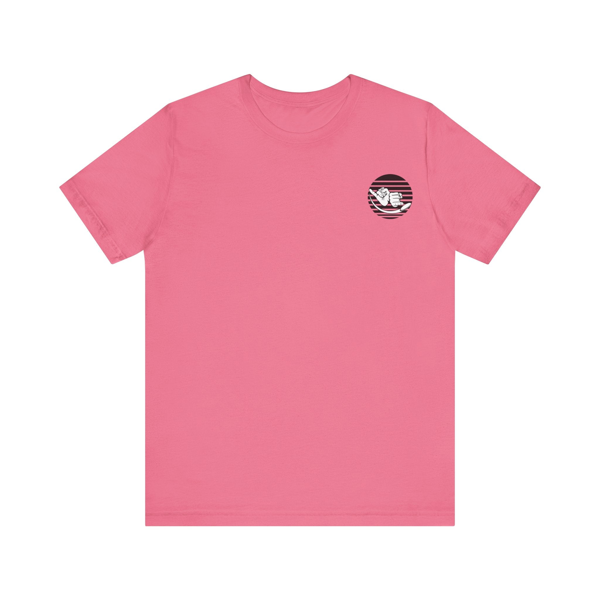 Jersey Discs Pink Sunset Logo Unisex Jersey Short Sleeve Tee