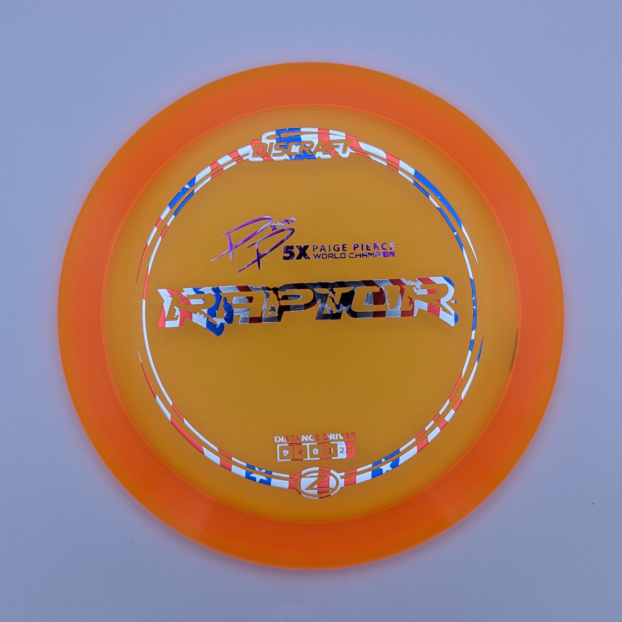 DISCRAFT Fairway Driver Raptor Z-Line 5x Paige Pierce Signature Series 