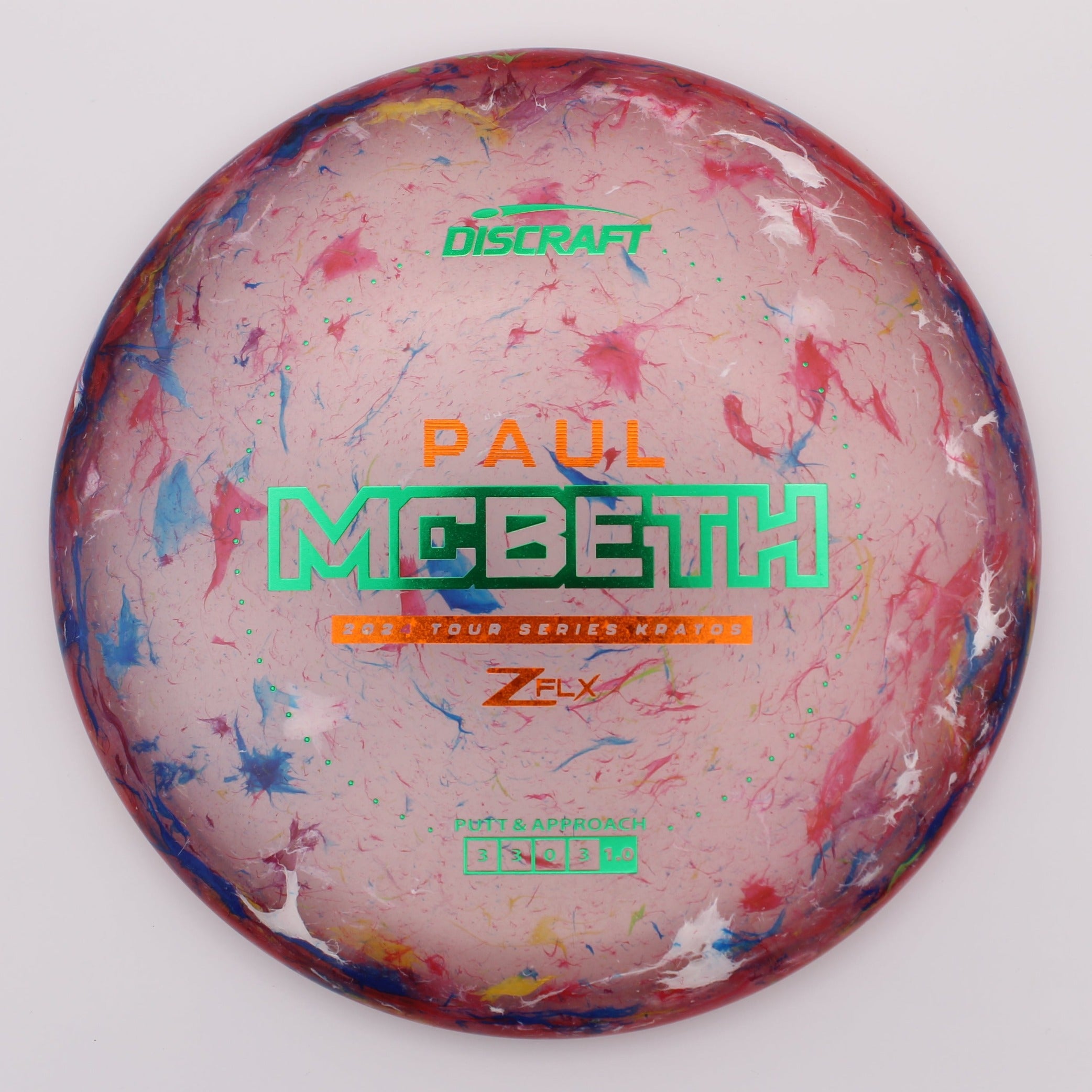 Discraft Putt & Approach Kratos Paul McBeth 2024 Tour Series Jawbreaker Z FLX