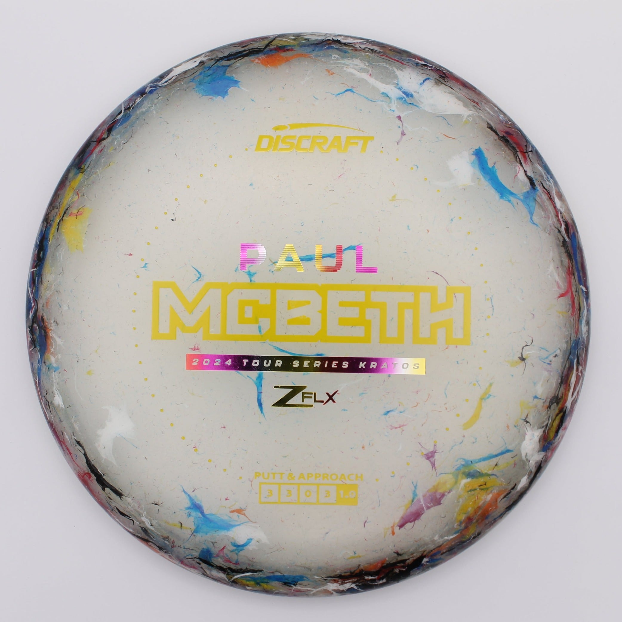 Discraft Putt & Approach Kratos Paul McBeth 2024 Tour Series Jawbreaker Z FLX