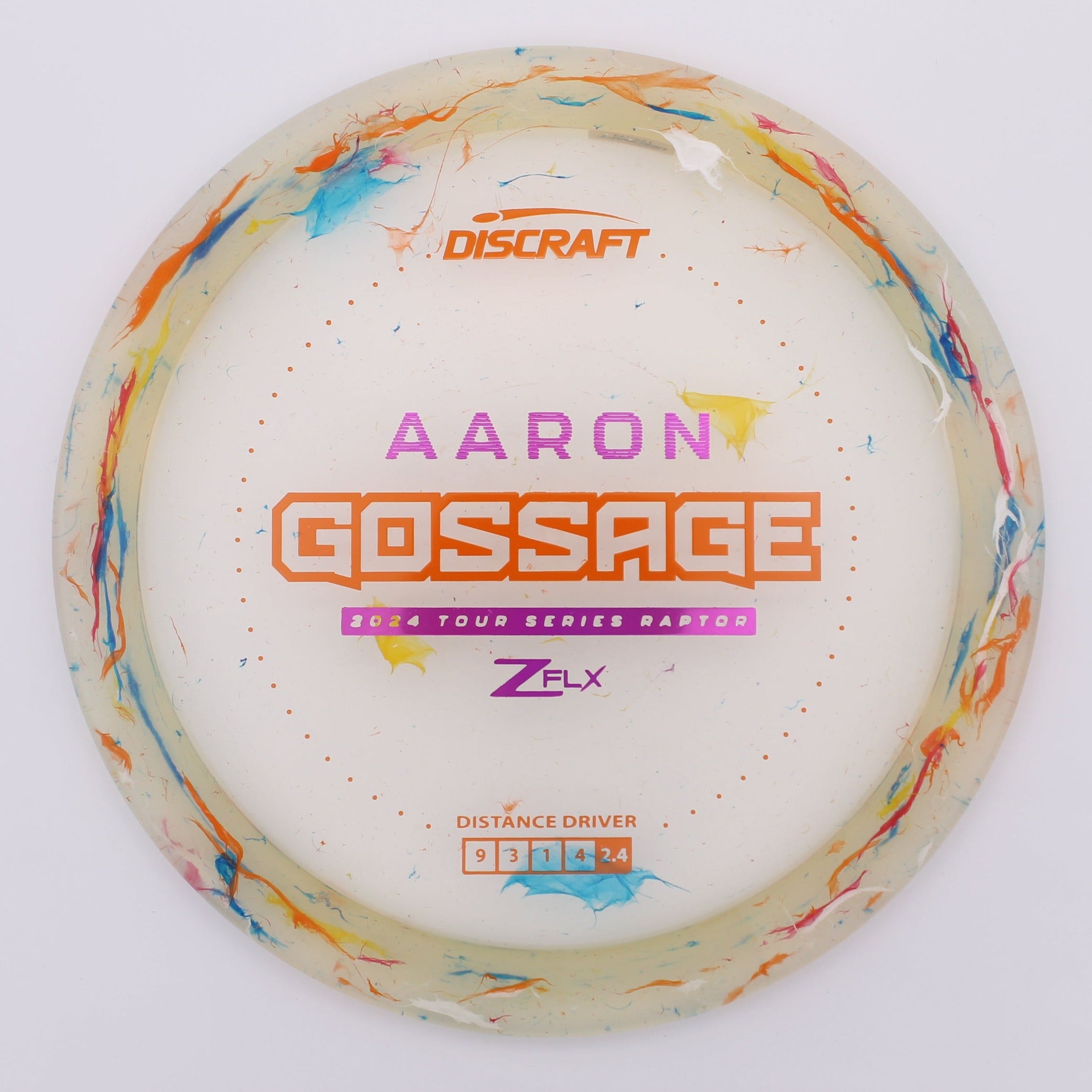 Discraft Fairway Driver Raptor Aaron Gossage 2024 Tour Series Jawbreaker Z FLX