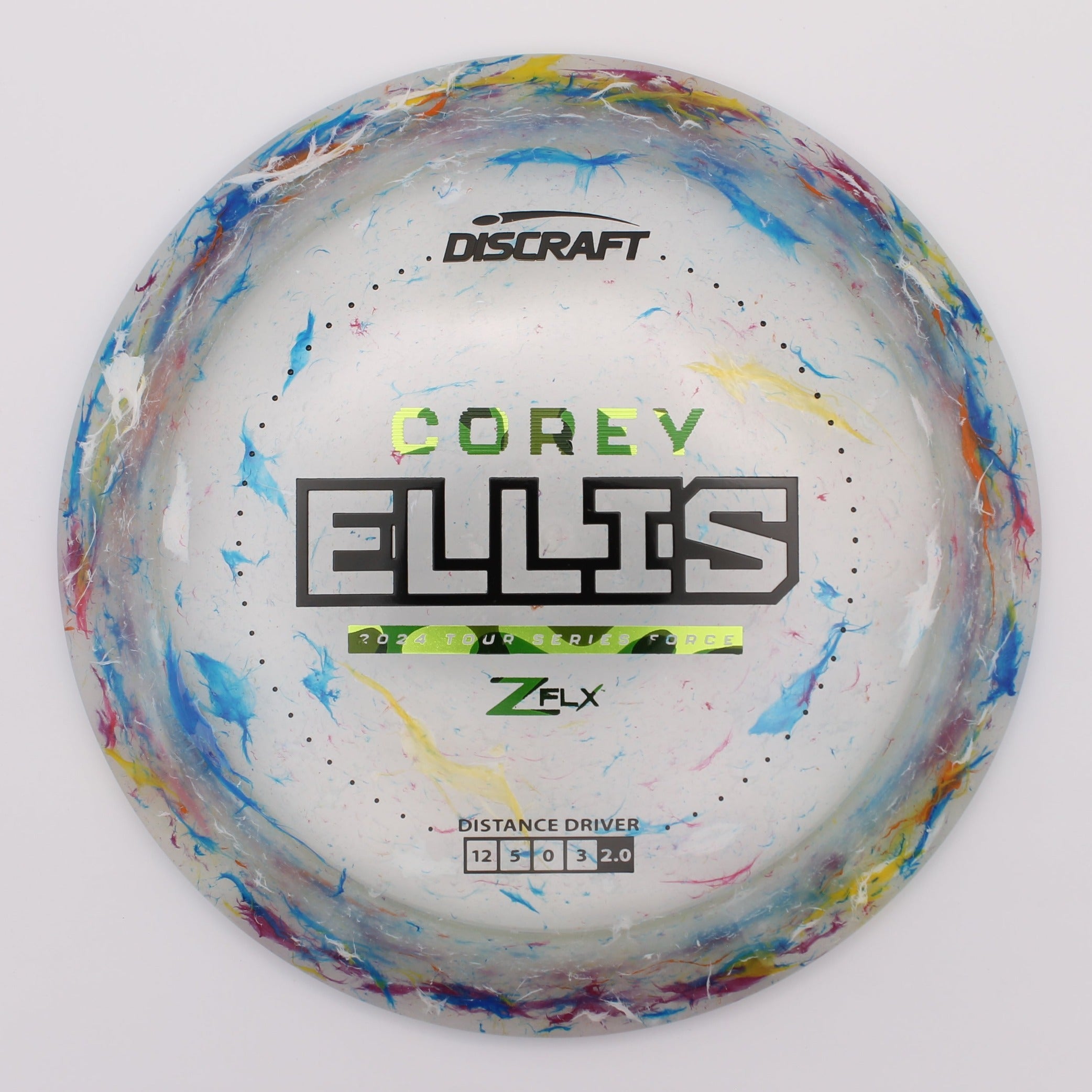 Discraft Distance Driver Force Corey Ellis 2024 Tour Series Jawbreaker Z FLX
