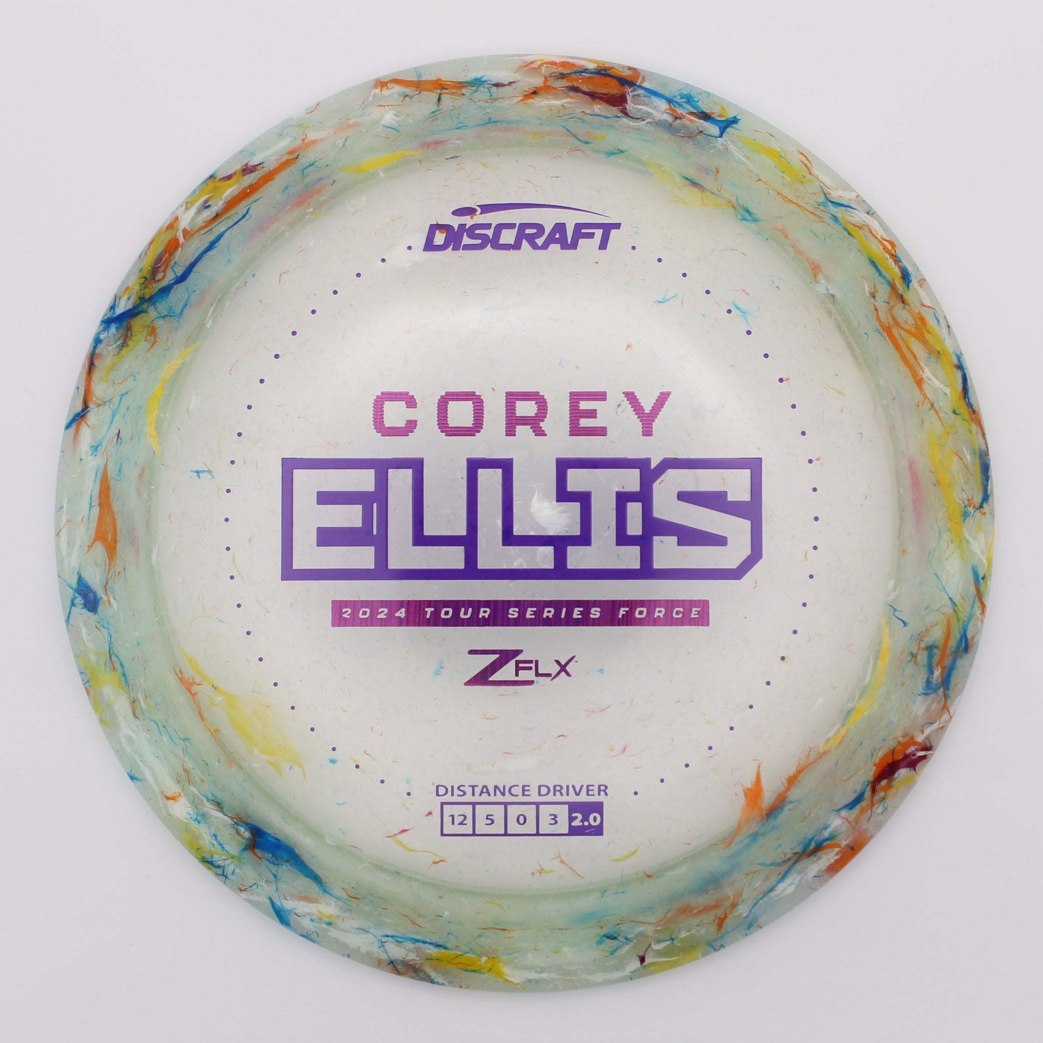 Discraft Distance Driver Force Corey Ellis 2024 Tour Series Jawbreaker Z FLX