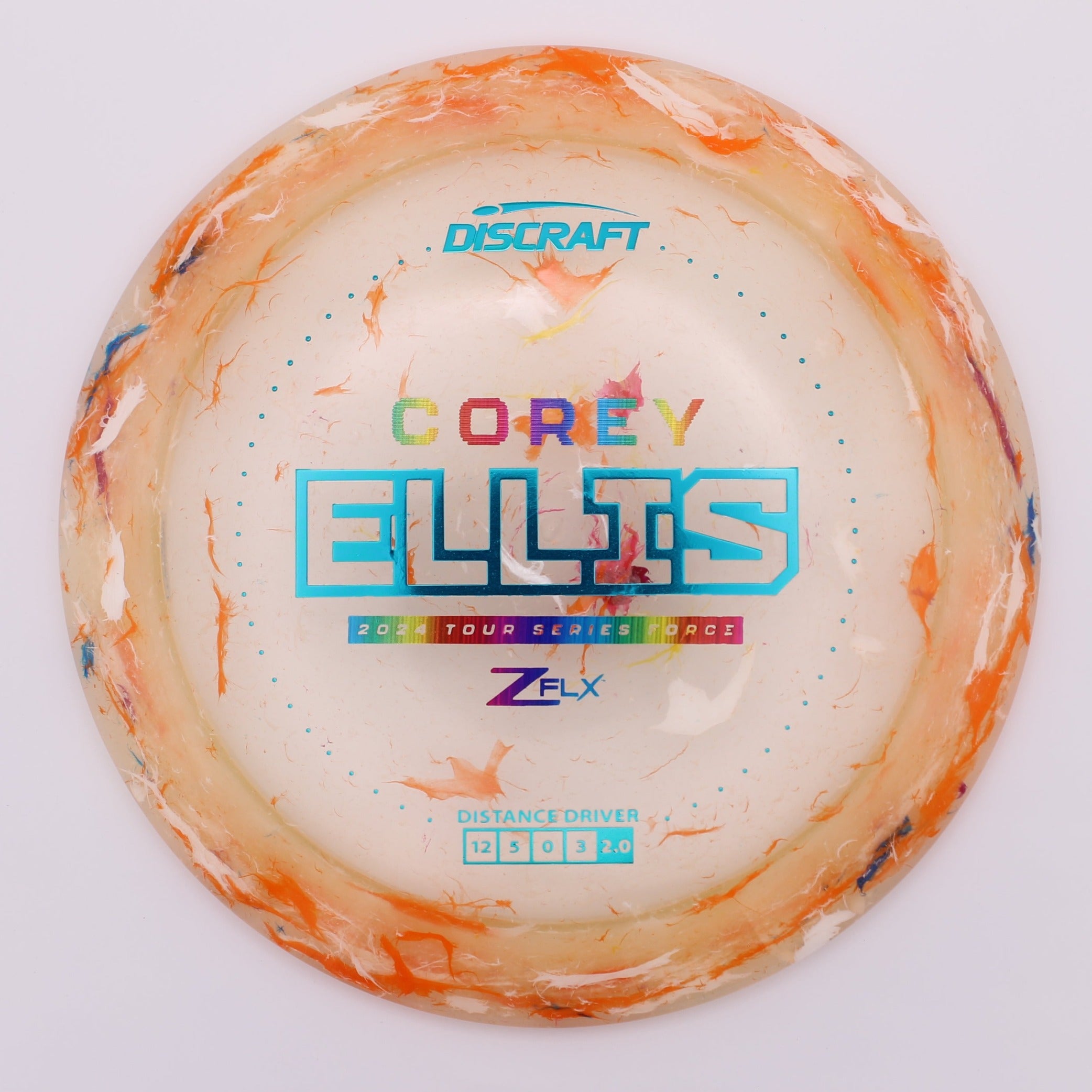 Discraft Distance Driver Force Corey Ellis 2024 Tour Series Jawbreaker Z FLX