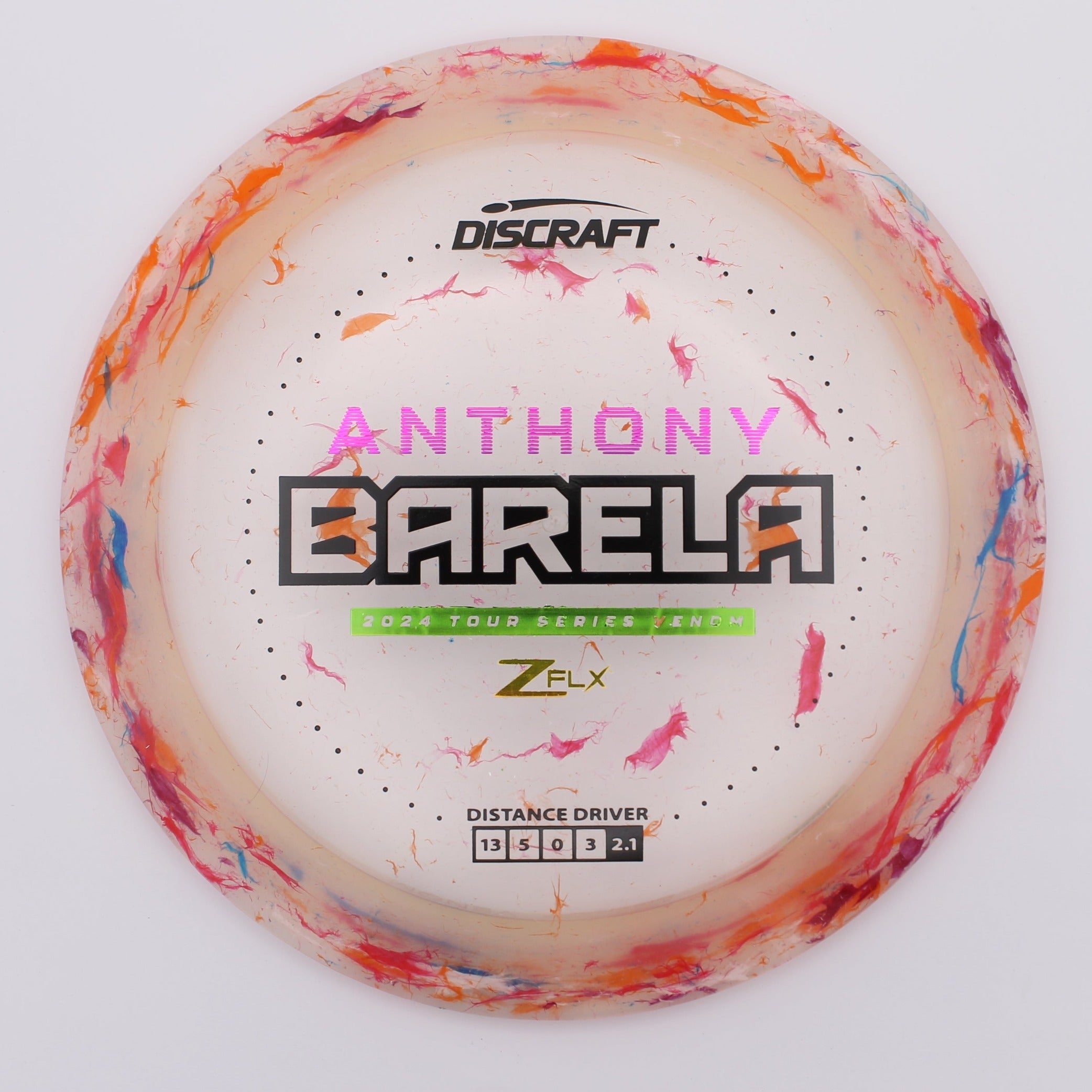 Discraft Distance Driver Venom Anthony Barela 2024 Tour Series Jawbreaker Z FLX