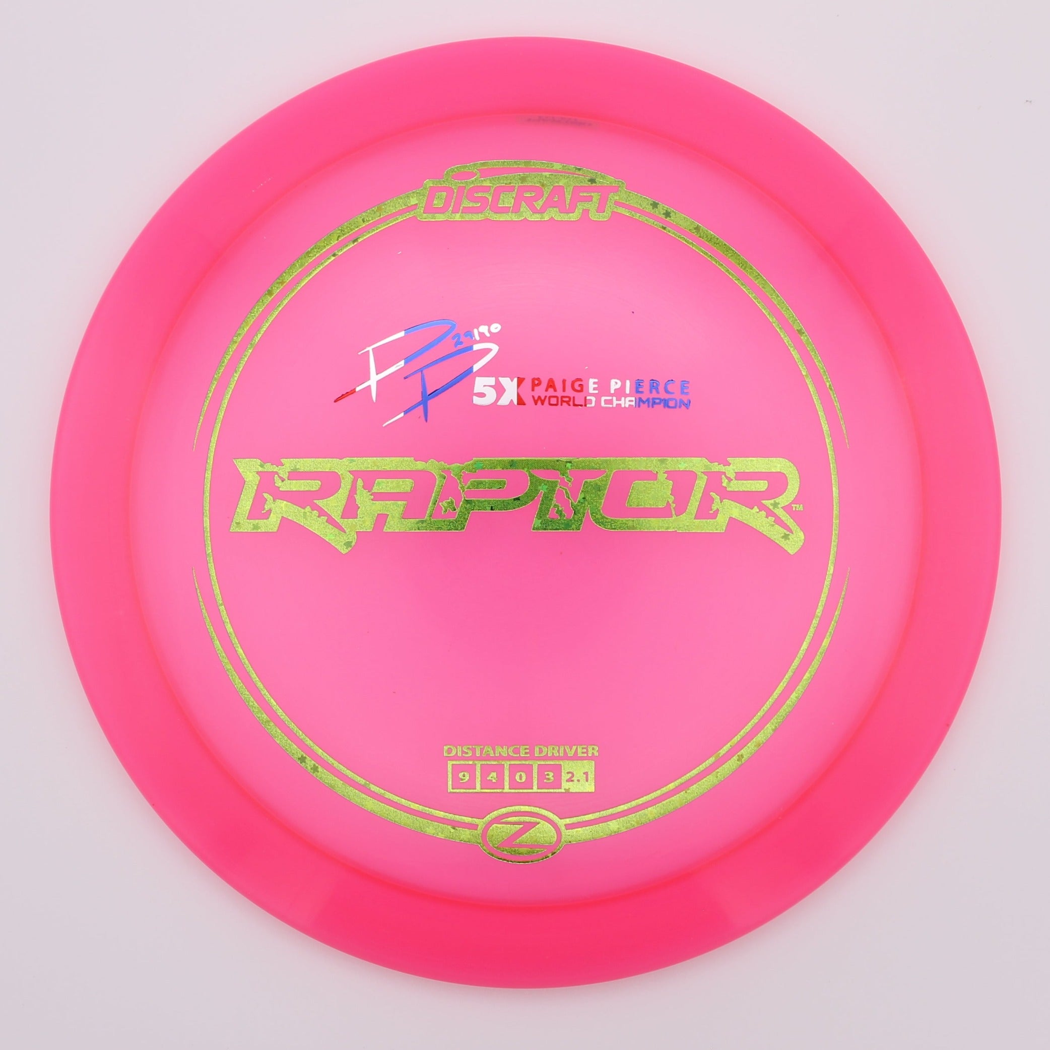 Discraft Fairway Driver Raptor Z-Line 5x Paige Pierce Signature Series