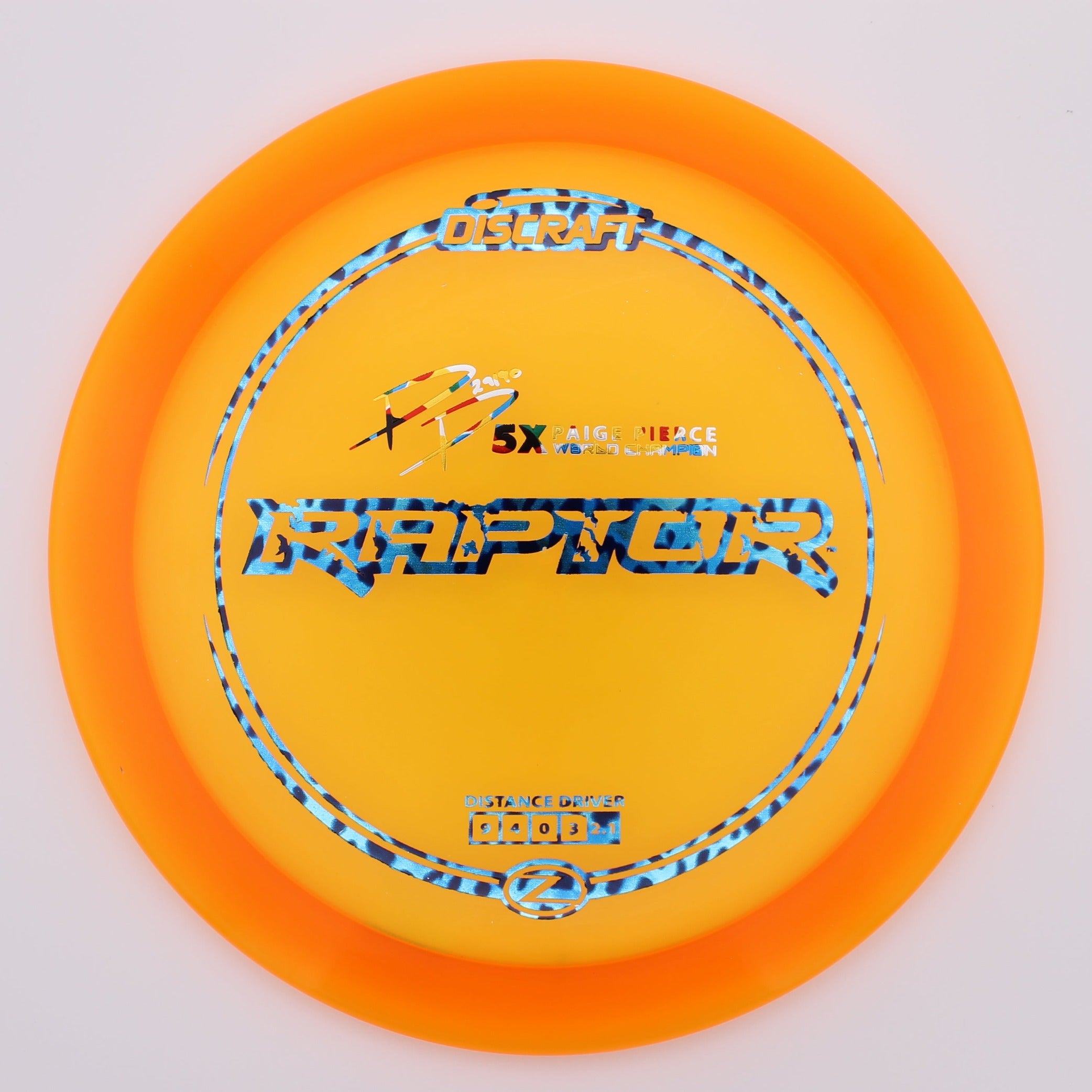 Discraft Fairway Driver Raptor Z-Line 5x Paige Pierce Signature Series