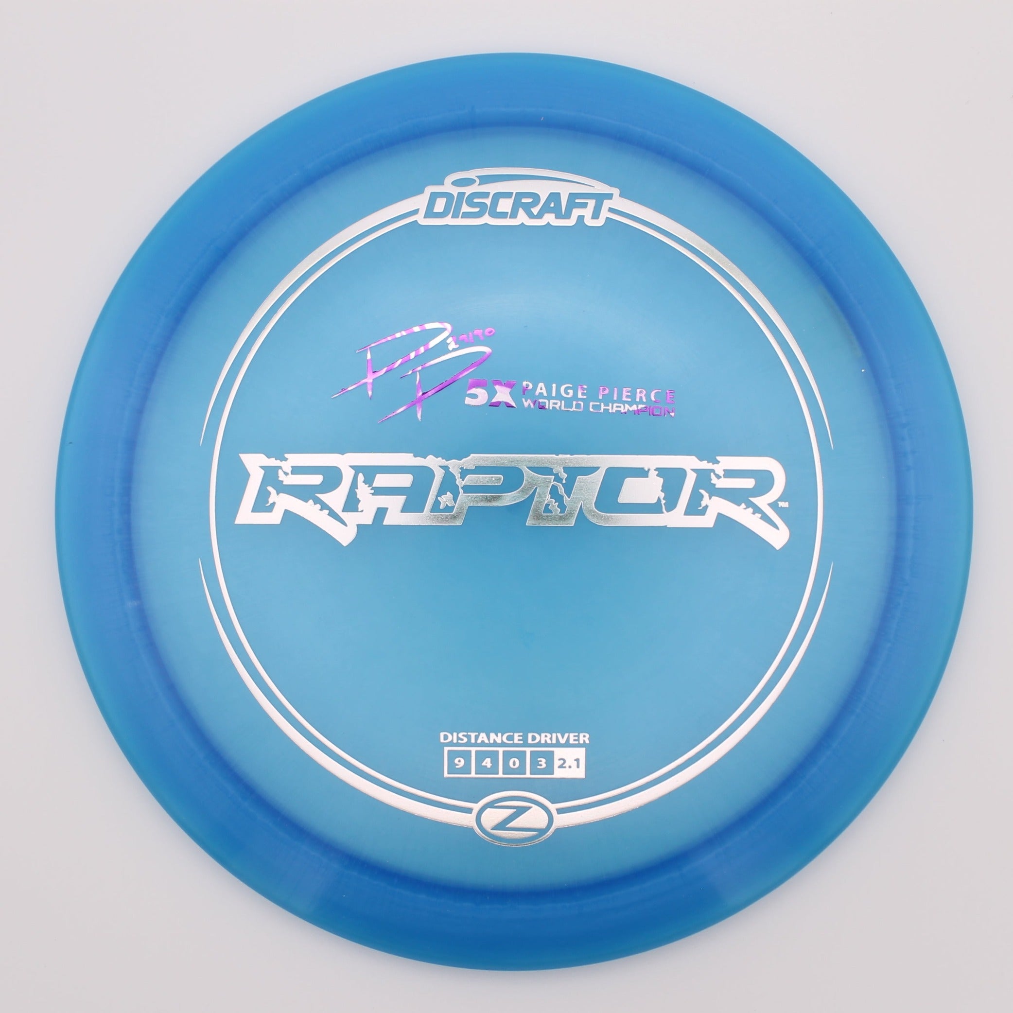 Discraft Fairway Driver Raptor Z-Line 5x Paige Pierce Signature Series