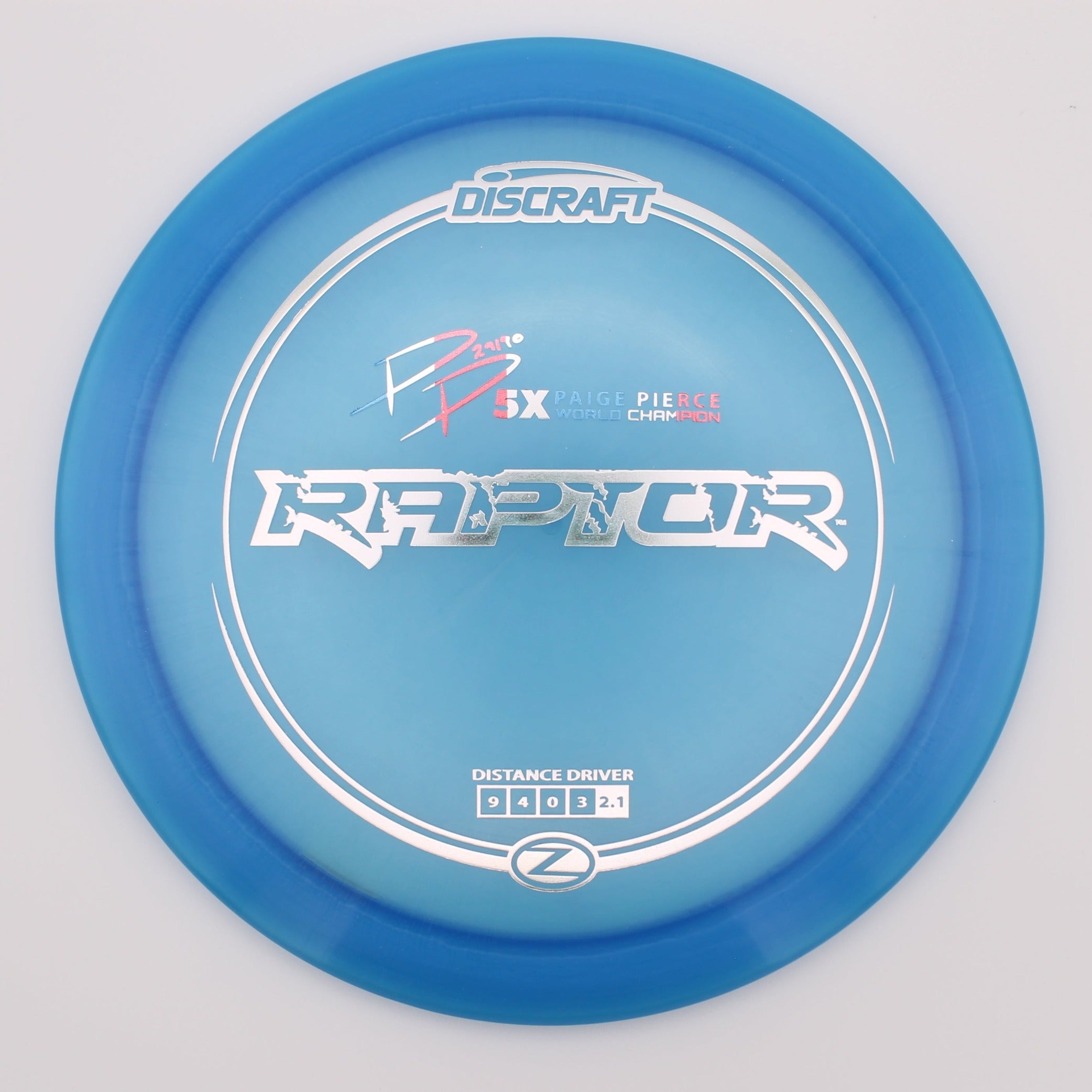 Discraft Fairway Driver Raptor Z-Line 5x Paige Pierce Signature Series