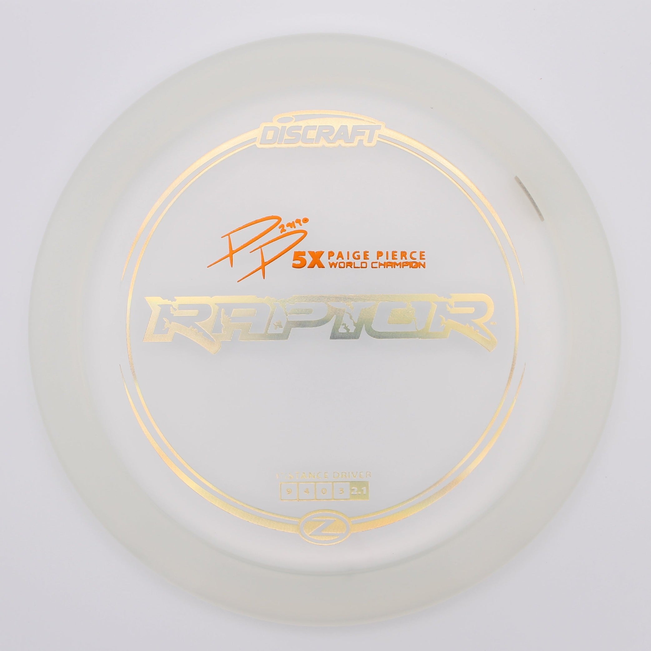 Discraft Fairway Driver Raptor Z-Line 5x Paige Pierce Signature Series