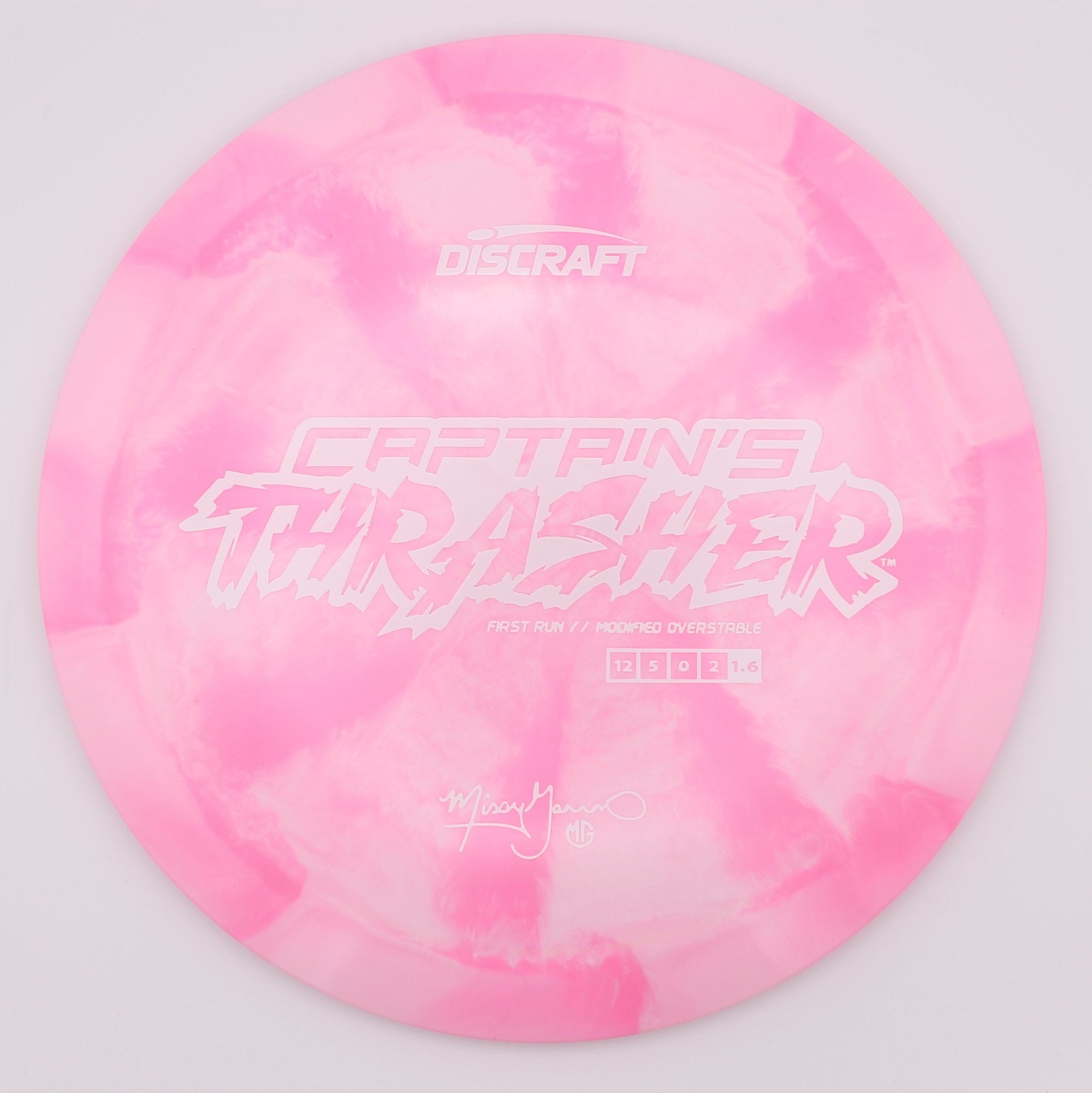 Discraft Distance Driver Captain’s Thrasher ESP First Run Missy Gannon’s Signature