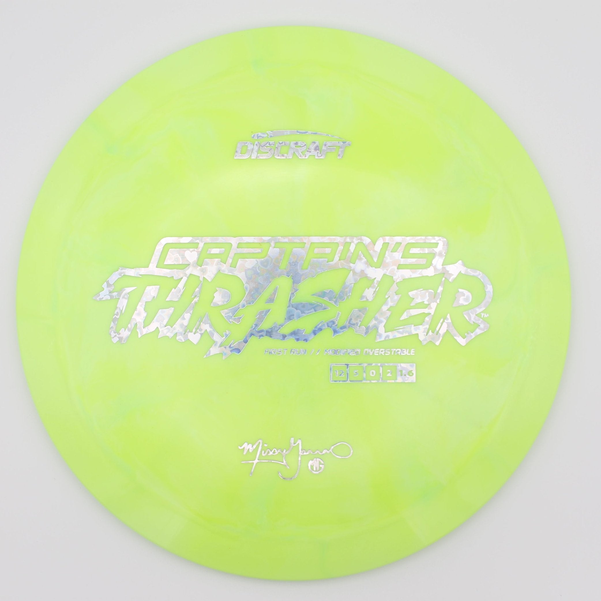 Discraft Distance Driver Captain’s Thrasher ESP First Run Missy Gannon’s Signature