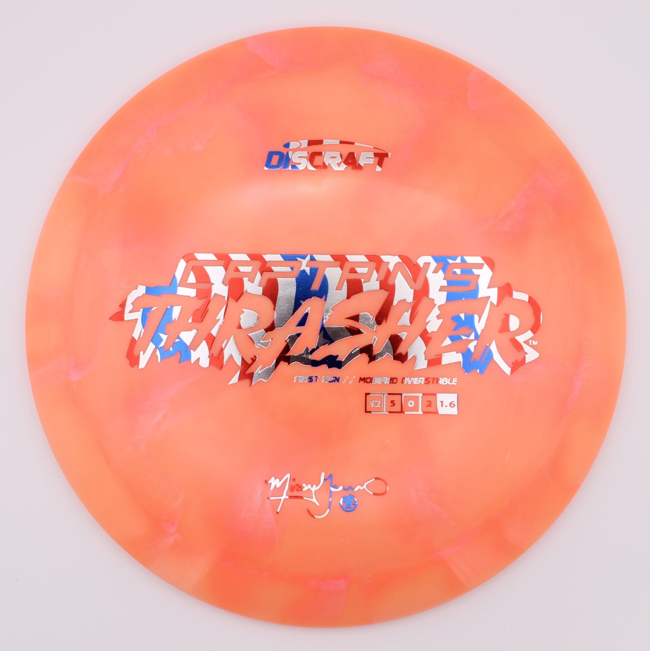 Discraft Distance Driver Captain’s Thrasher ESP First Run Missy Gannon’s Signature