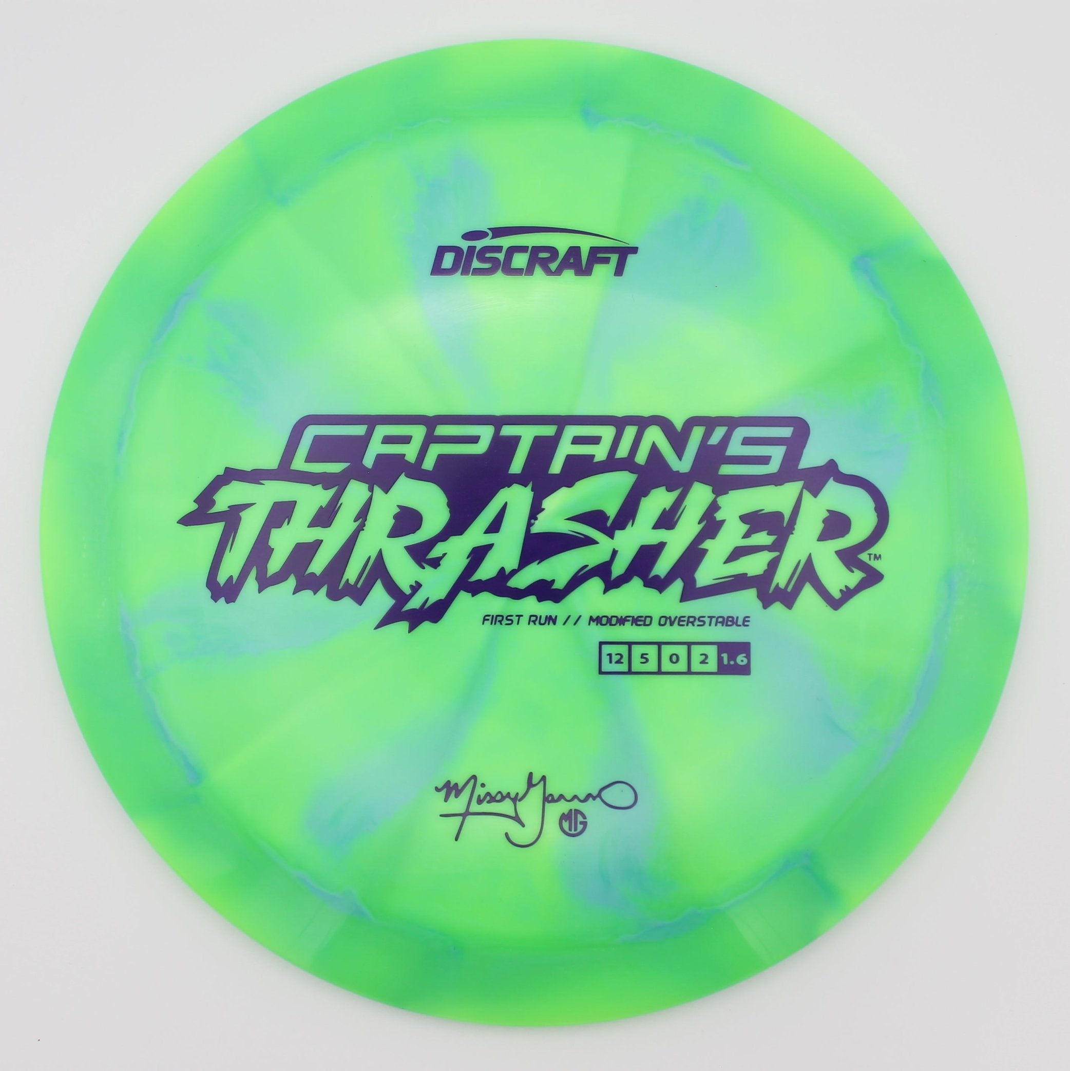 Discraft Distance Driver Captain’s Thrasher ESP First Run Missy Gannon’s Signature