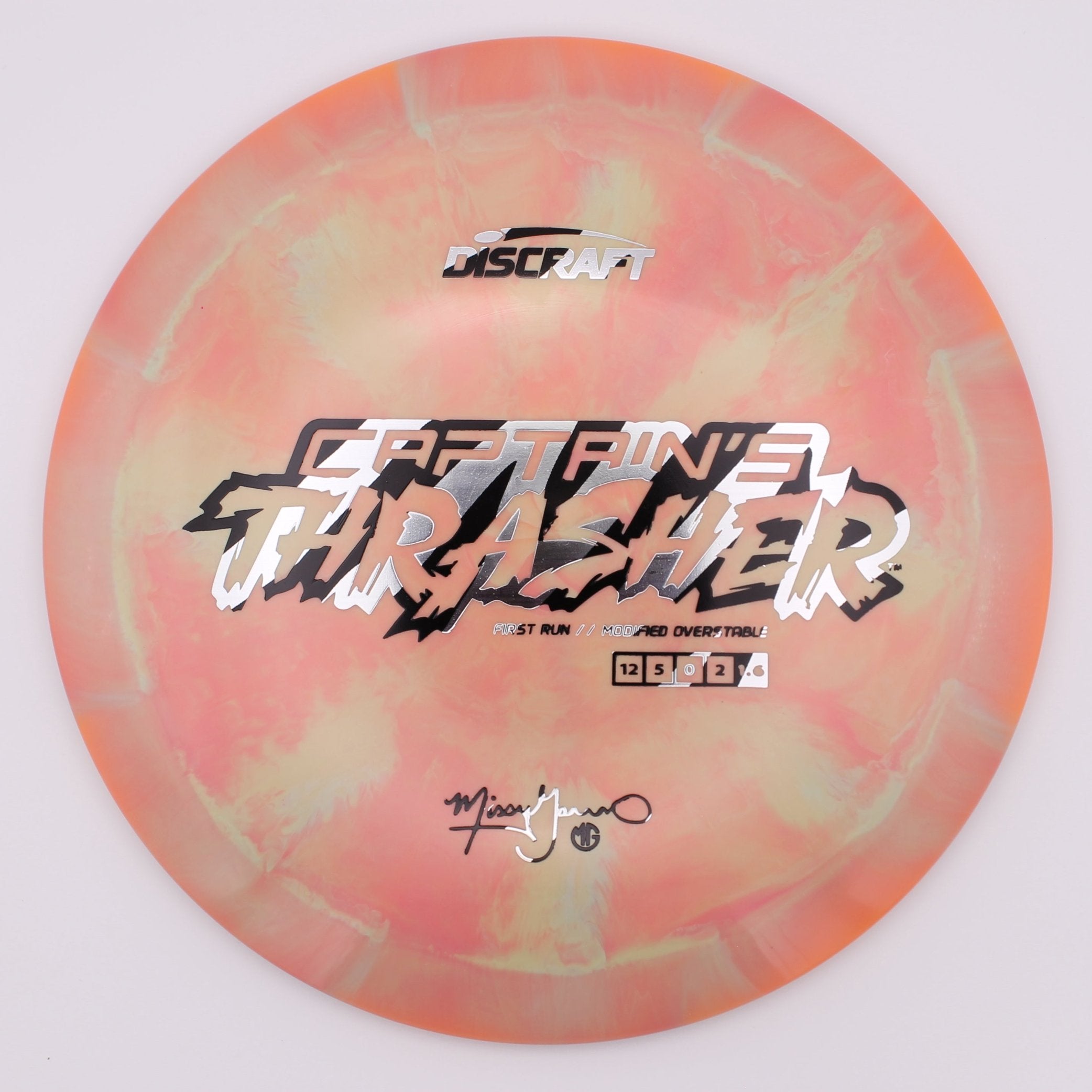 Discraft Distance Driver Captain’s Thrasher ESP First Run Missy Gannon’s Signature