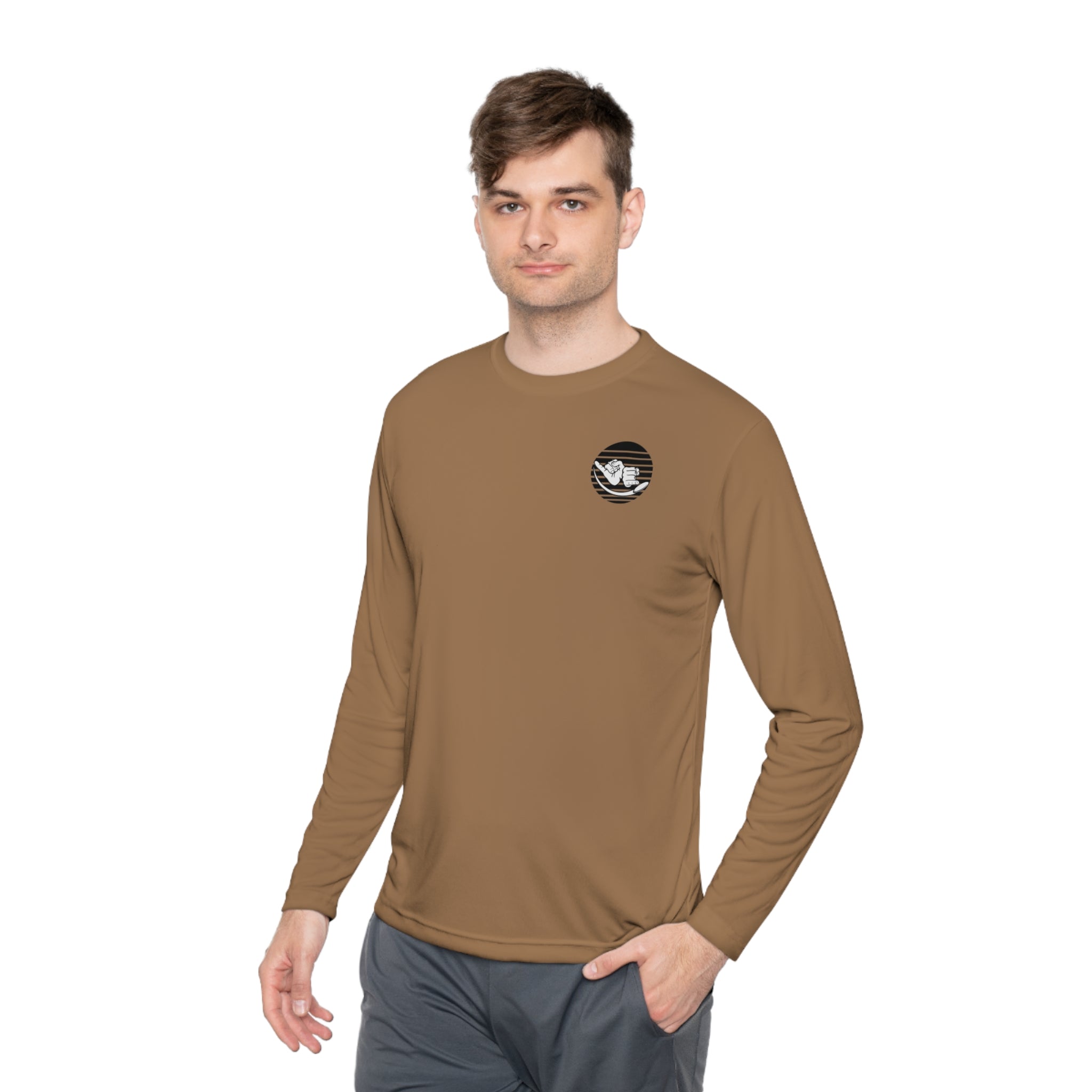 Jersey Discs Sunset Logo Unisex Lightweight Long Sleeve Tee