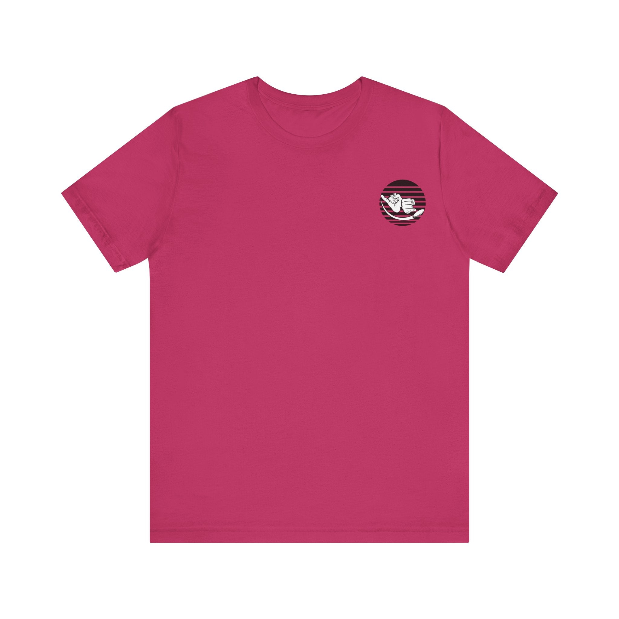 Jersey Discs Pink Sunset Logo Unisex Jersey Short Sleeve Tee