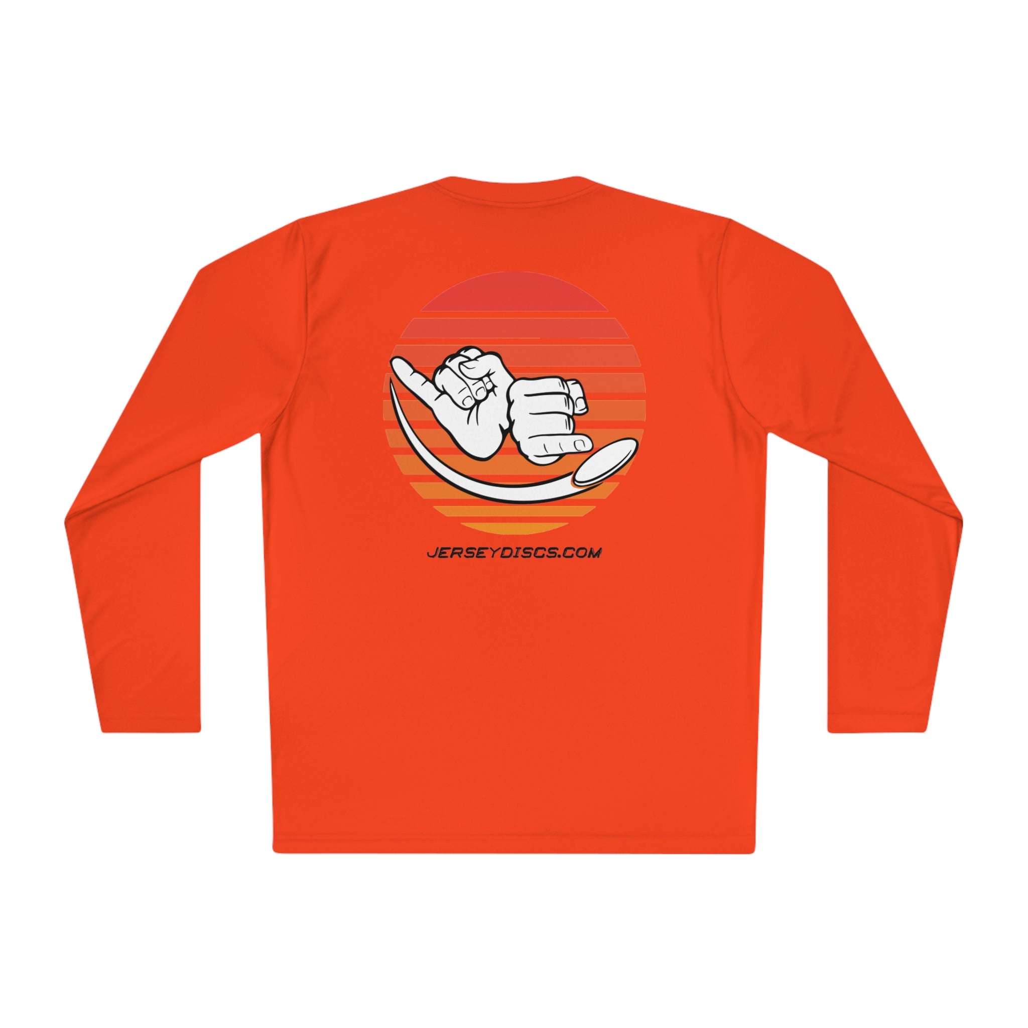 Jersey Discs Sunset Logo Unisex Lightweight Long Sleeve Tee