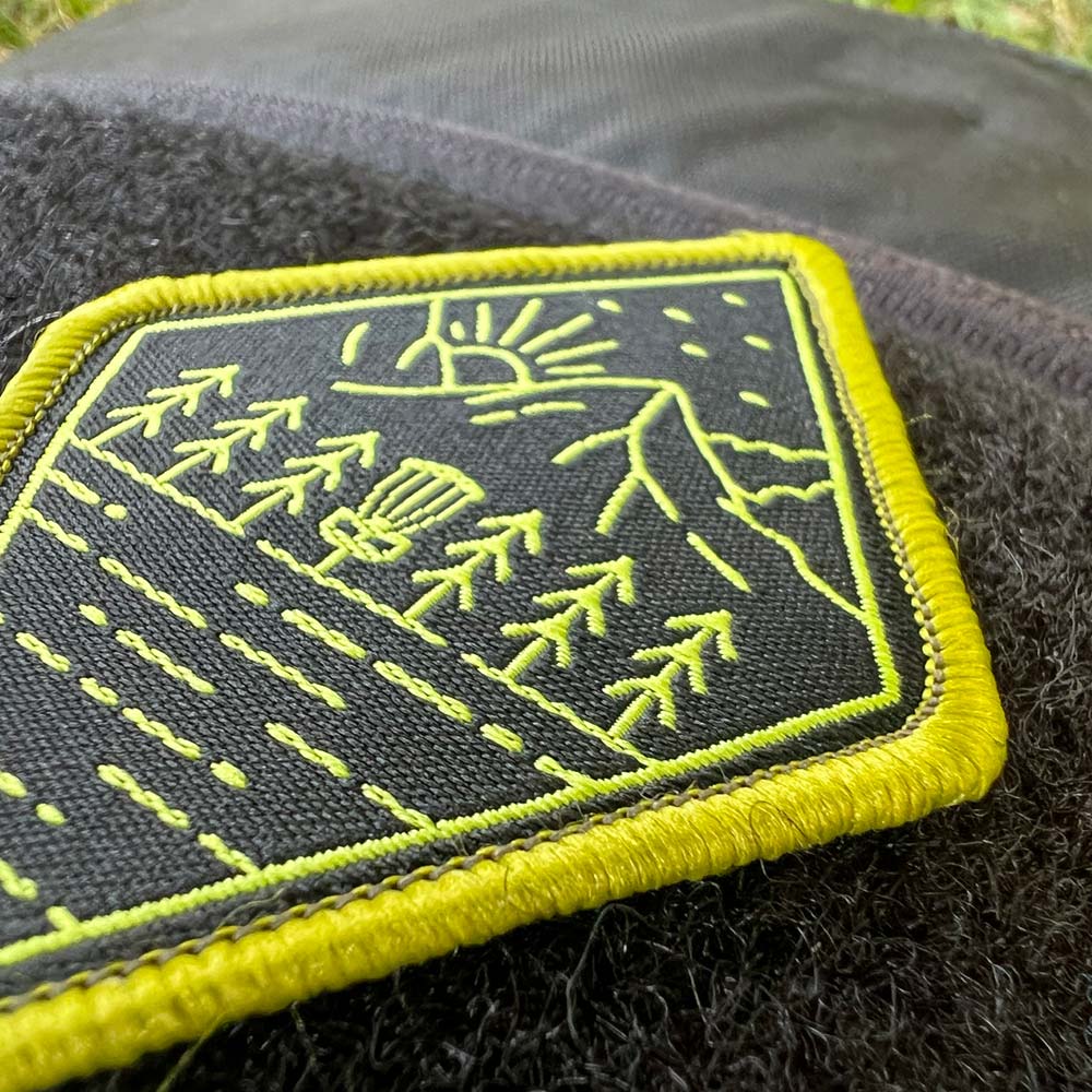 Disc Golf Pins | Green and Black Diamond Disc Golf Patches™