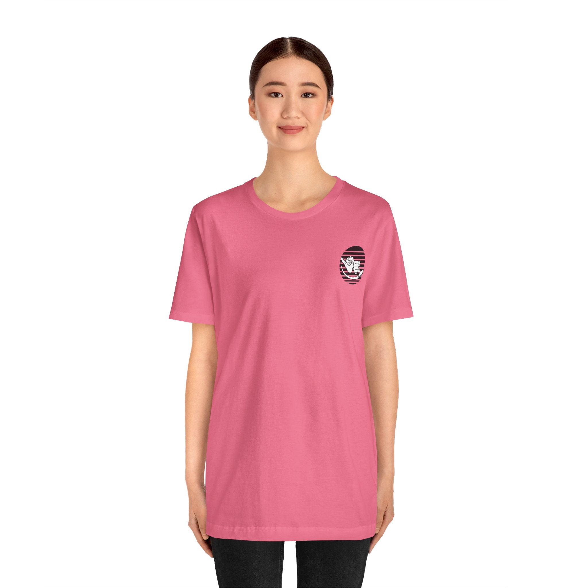 Jersey Discs Pink Sunset Logo Unisex Jersey Short Sleeve Tee