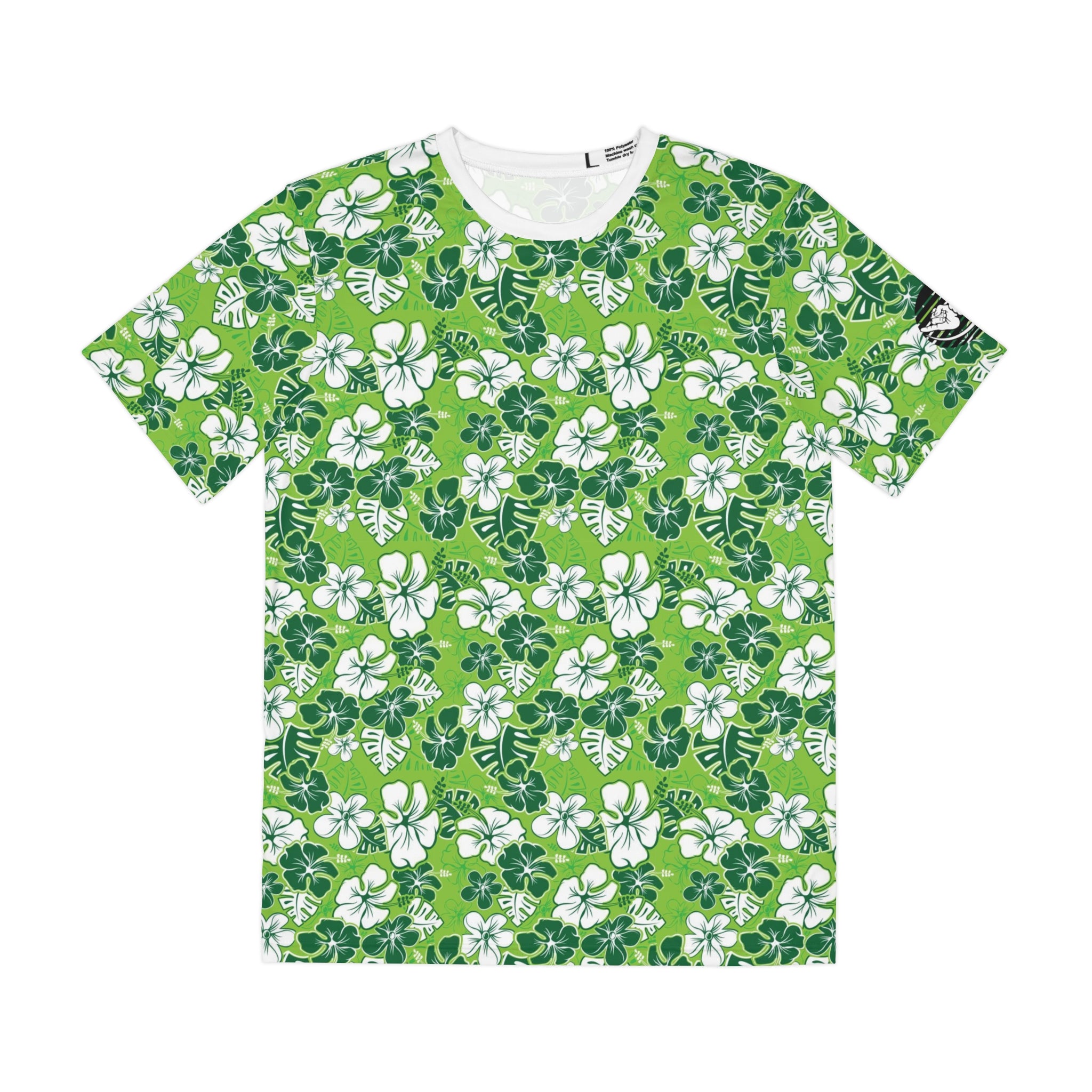 Jersey Discs Green Hawaiian Sublimation Men's Polyester Tee