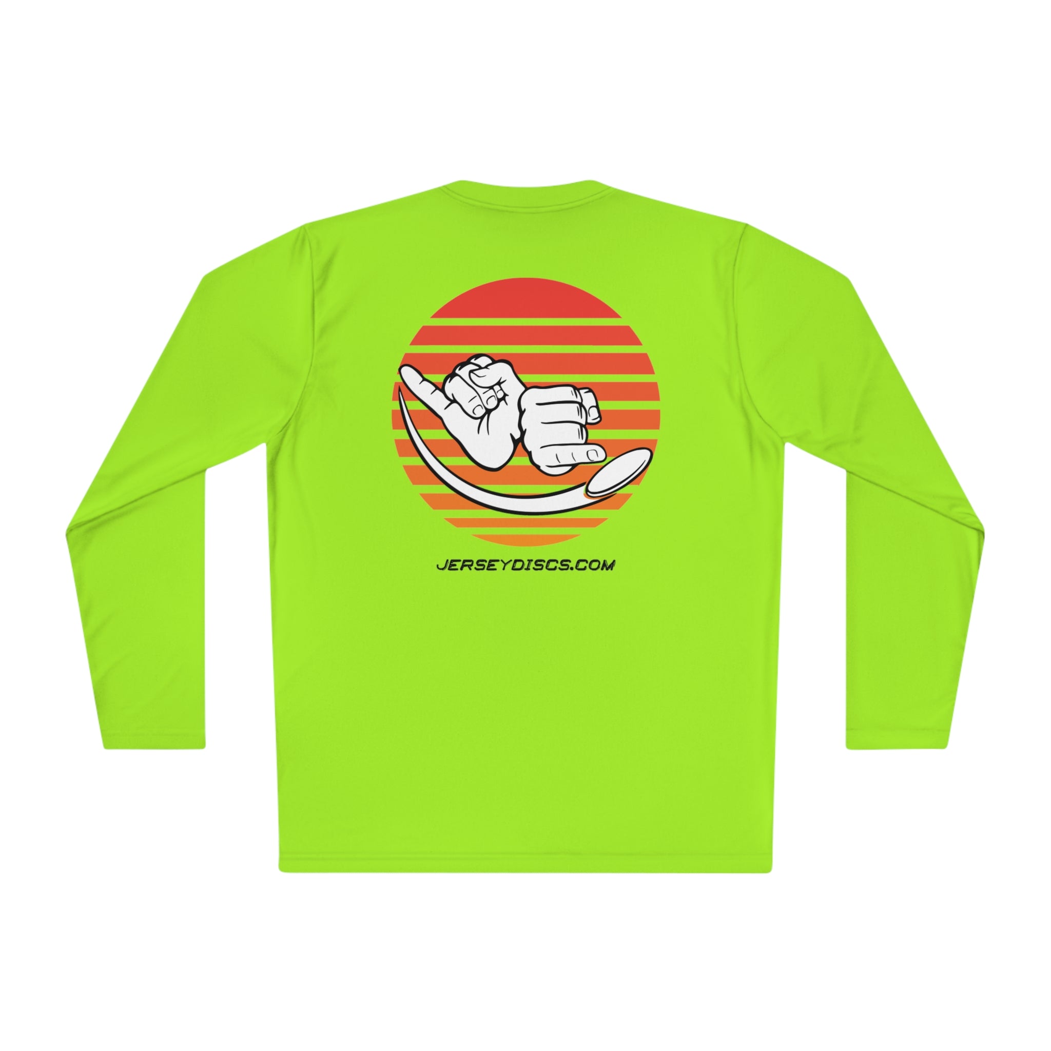 Jersey Discs Sunset Logo Unisex Lightweight Long Sleeve Tee