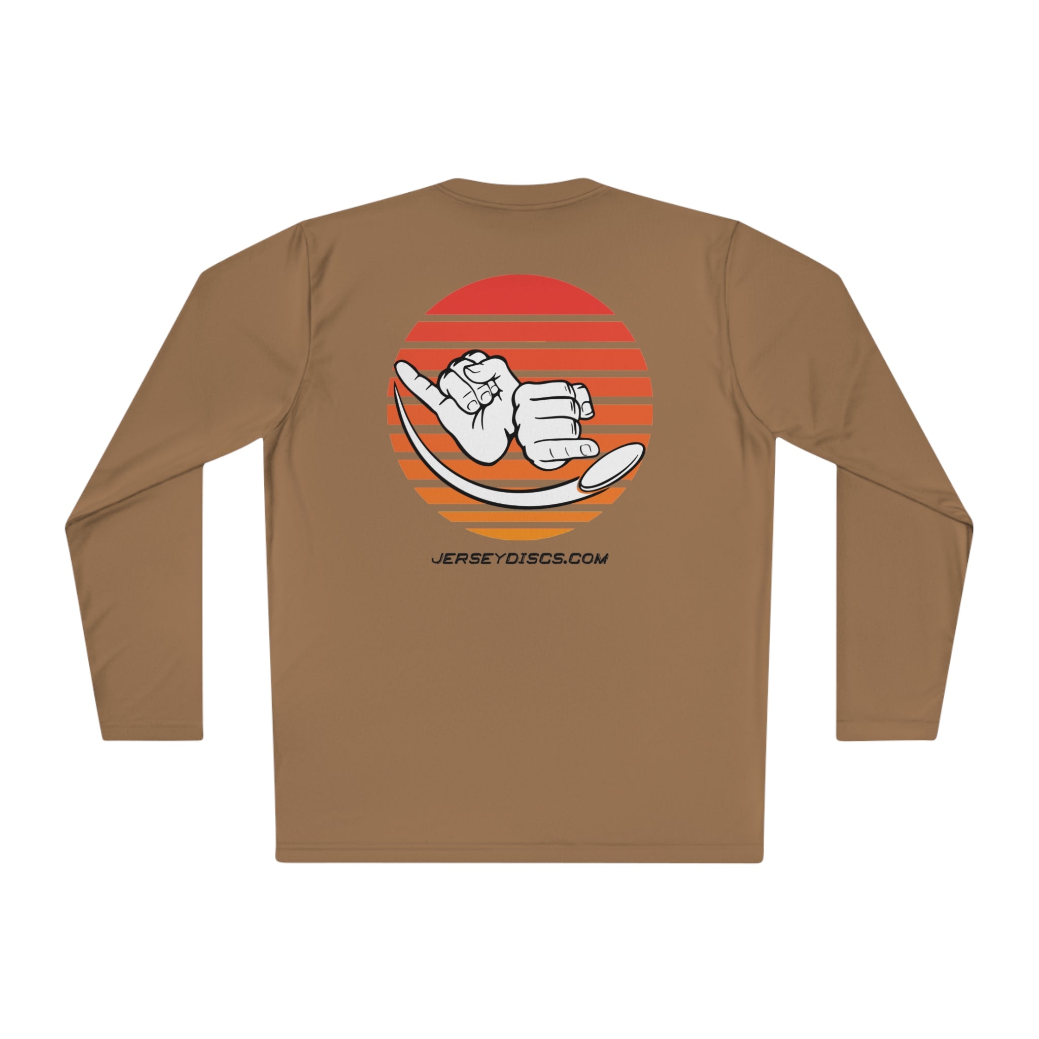 Jersey Discs Sunset Logo Unisex Lightweight Long Sleeve Tee