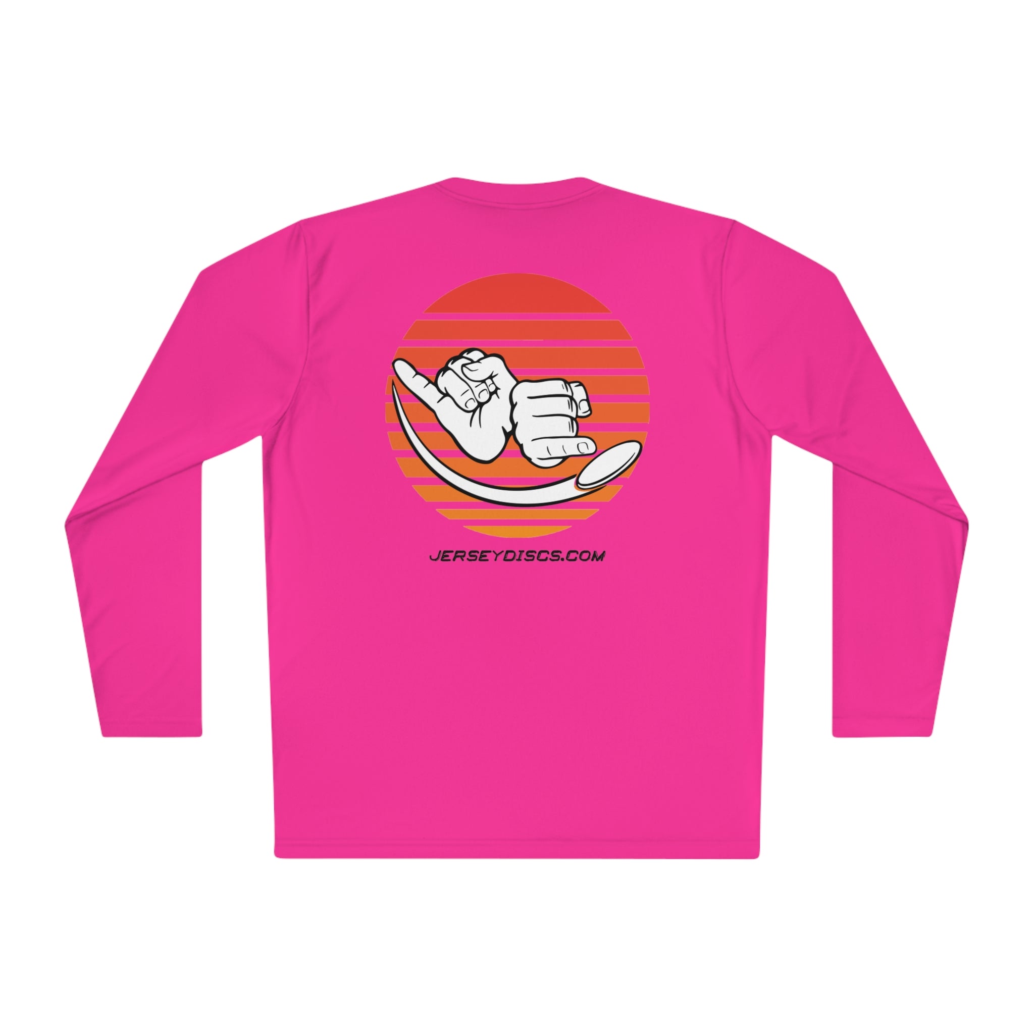 Jersey Discs Sunset Logo Unisex Lightweight Long Sleeve Tee