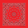 The Bandanna Co Traditional Paisley Bandanna – Red – 100% Cotton Made in USA – Headwrap Neck Scarf