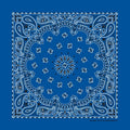 The Bandanna Co Traditional Paisley Bandanna - Royal Blue - 100% Cotton Made in USA