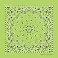 The Bandanna Co Traditional Paisley Bandanna - Lime - 100% Cotton Made in USA