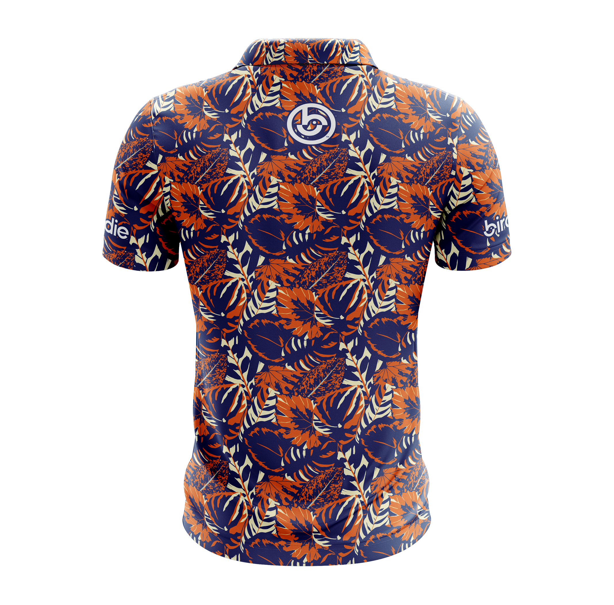 Birdie Disc Golf Supply Co. | Tangerine Floral | Dye Sub Polo