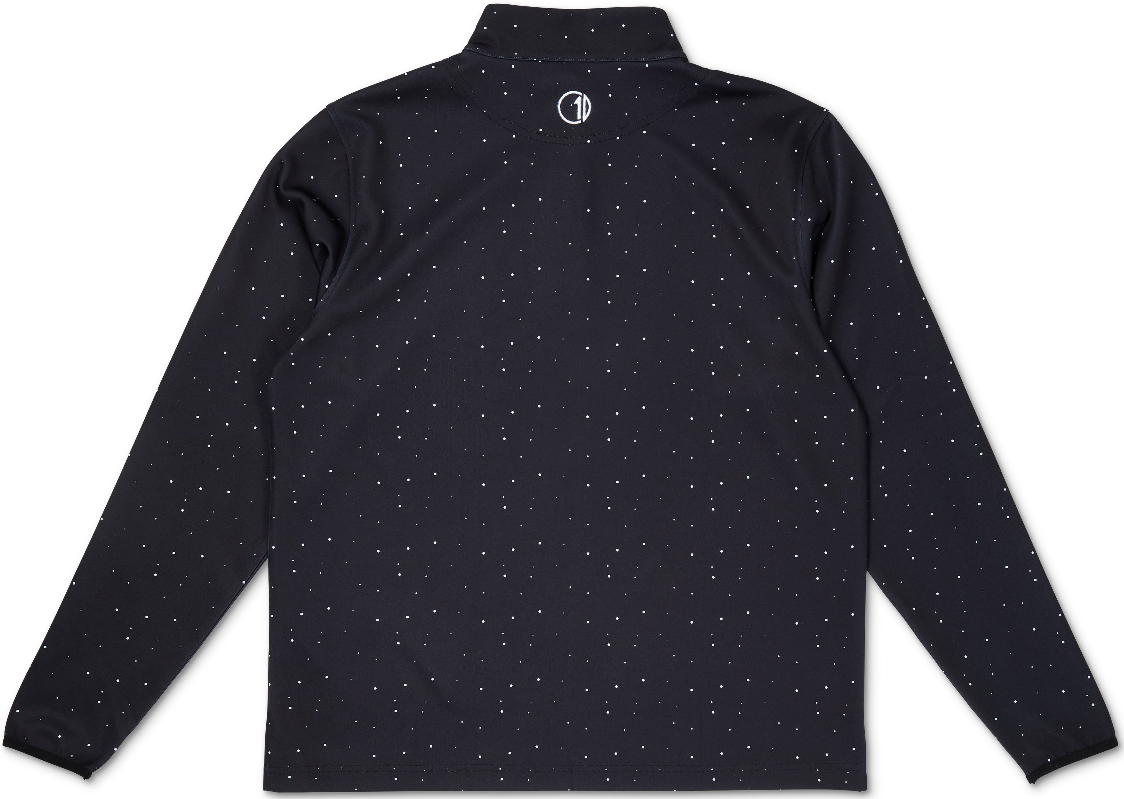 C1D | Q-Zip Pullover | Black Splatter