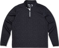 C1D | Q-Zip Pullover | Black Splatter