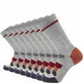 8 Pairs Campfire - Hike Crew Lightweight Merino Wool Sock