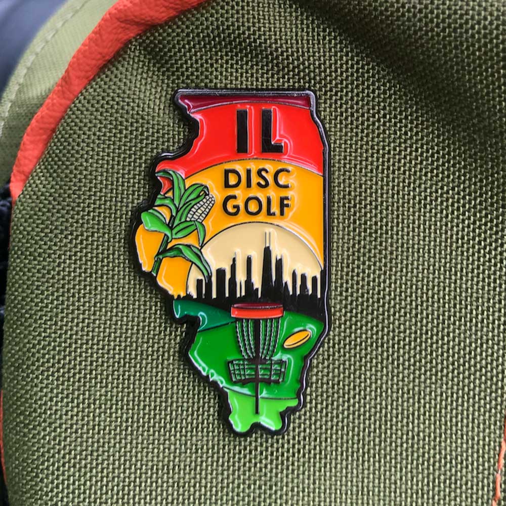 Disc Golf Pins | Illinois Disc Golf Pin - Series 2