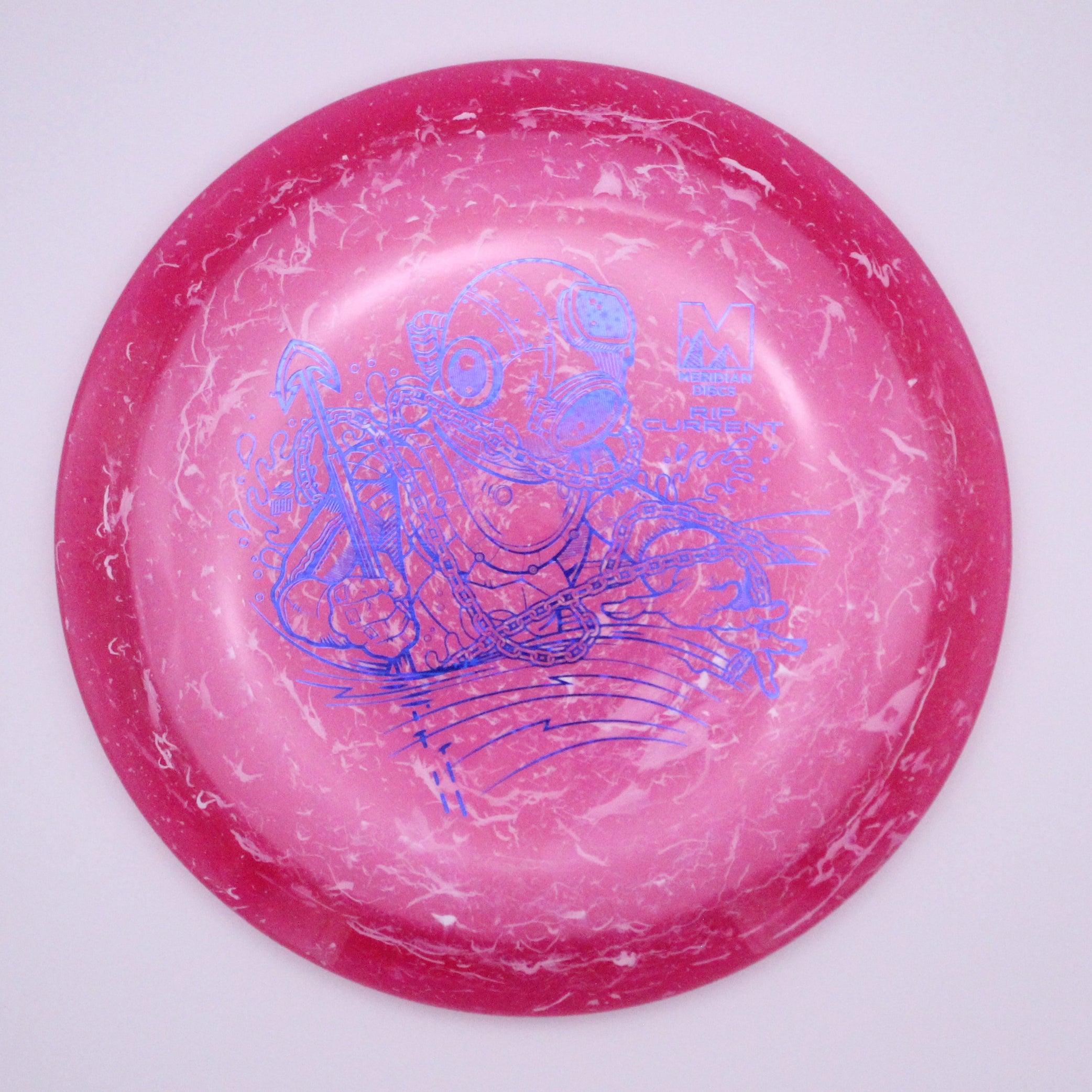 Meridian Fairway Driver Rip Current Marbled Clarus Plastic Diver Stamp