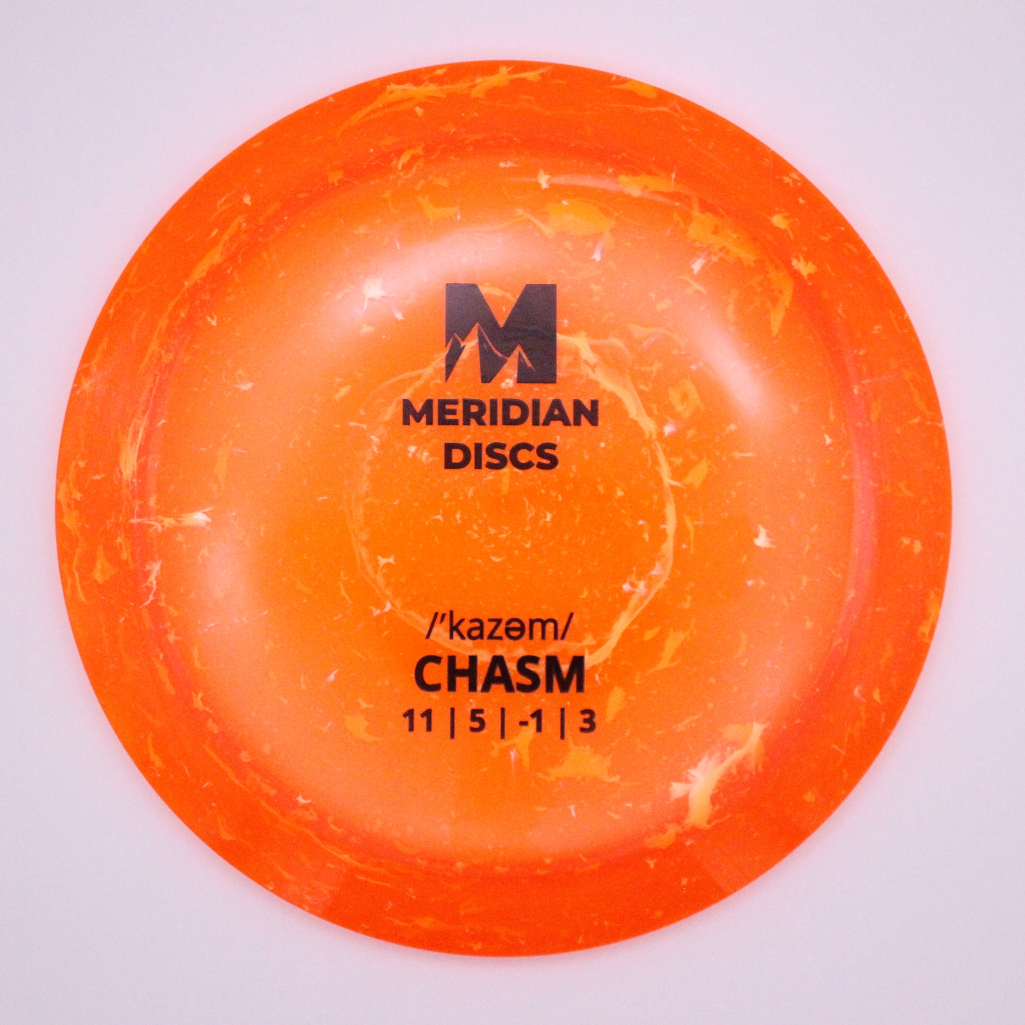 Meridian Distance Driver Chasm Marbled Clarus Plastic Stock Stamp