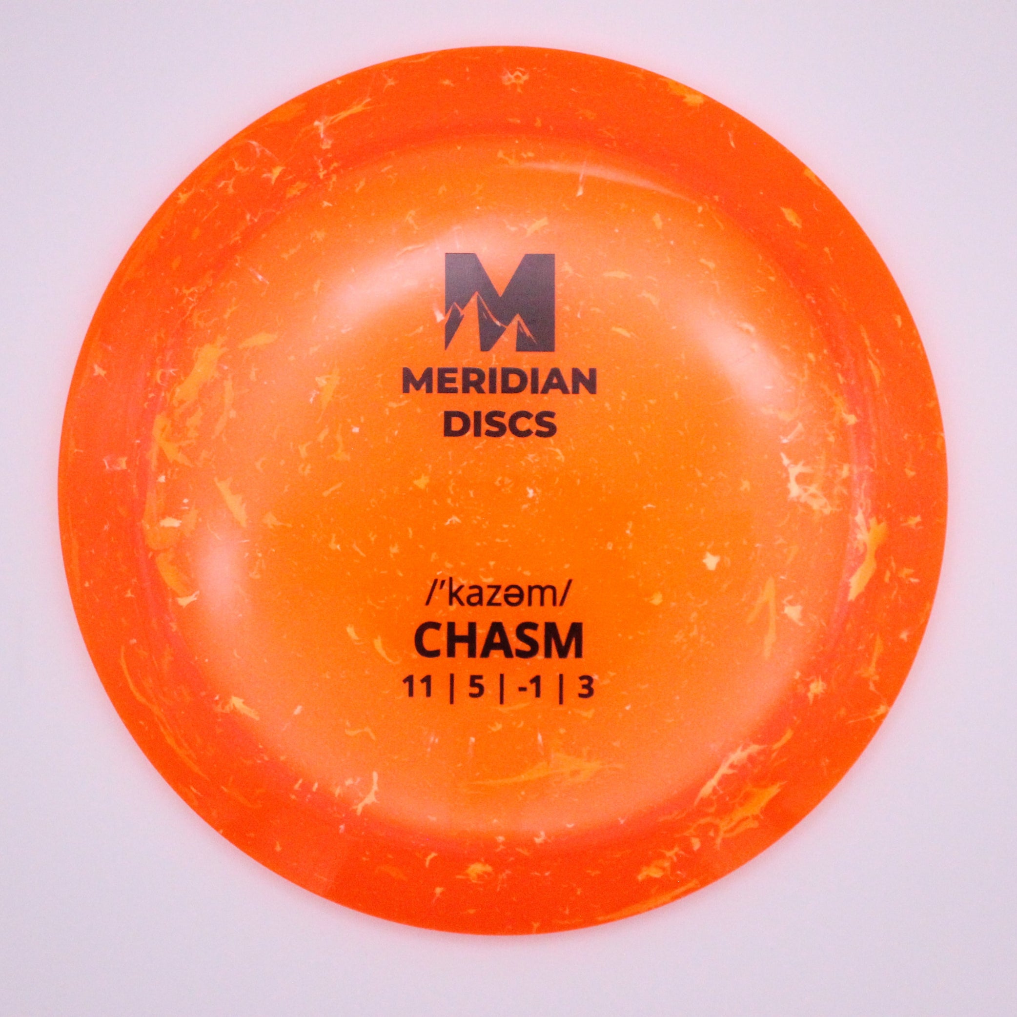 Meridian Distance Driver Chasm Marbled Clarus Plastic Stock Stamp