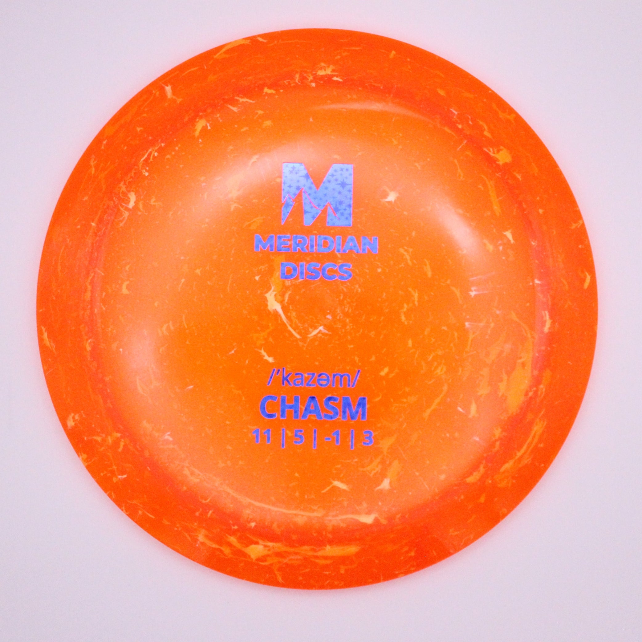 Meridian Distance Driver Chasm Marbled Clarus Plastic Stock Stamp