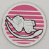 Jersey Discs PVC Velcro Patches Pink